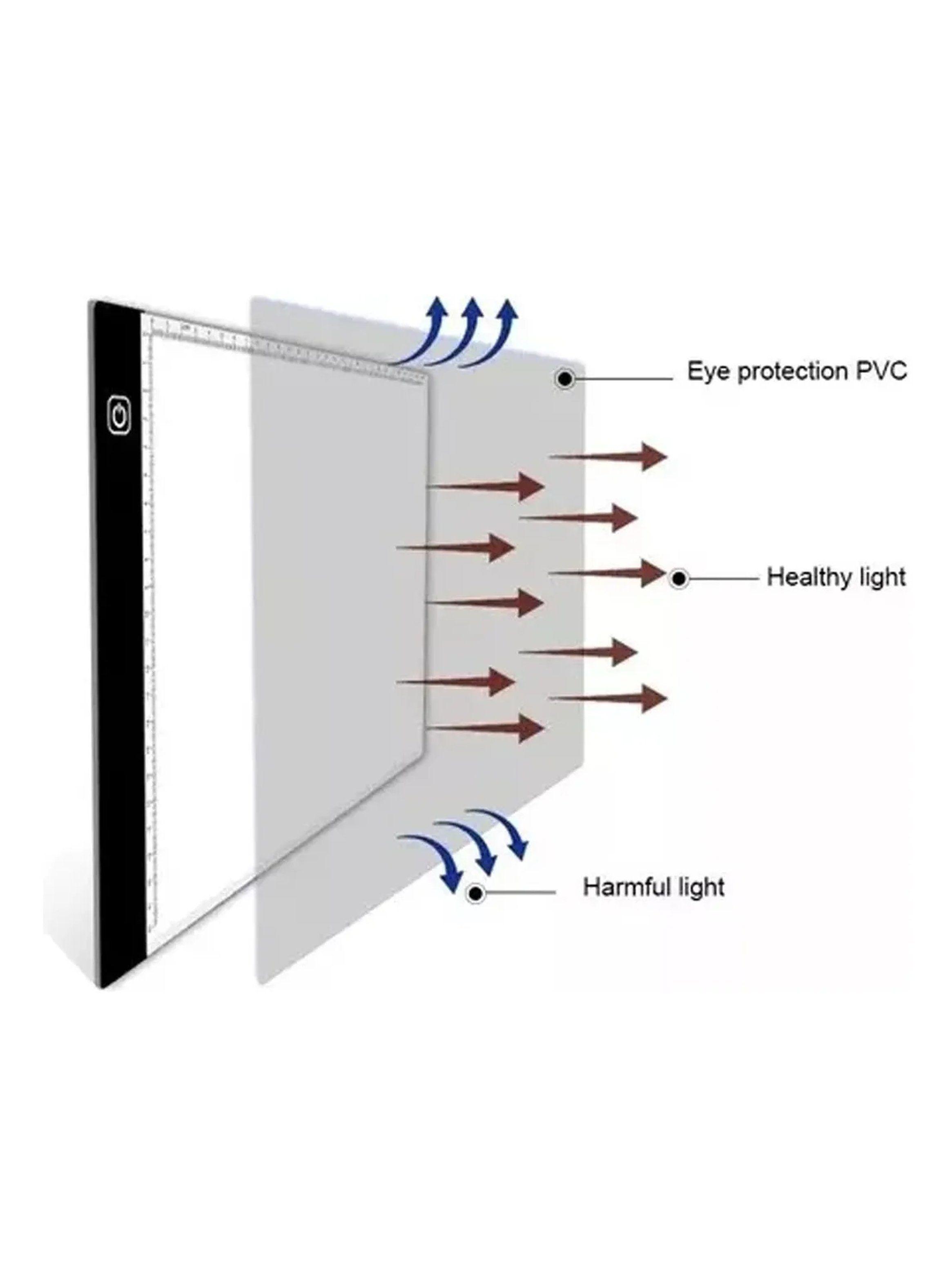 Tableta de Dibujo LED Ultra Delgado Luz Ajustable A4-1