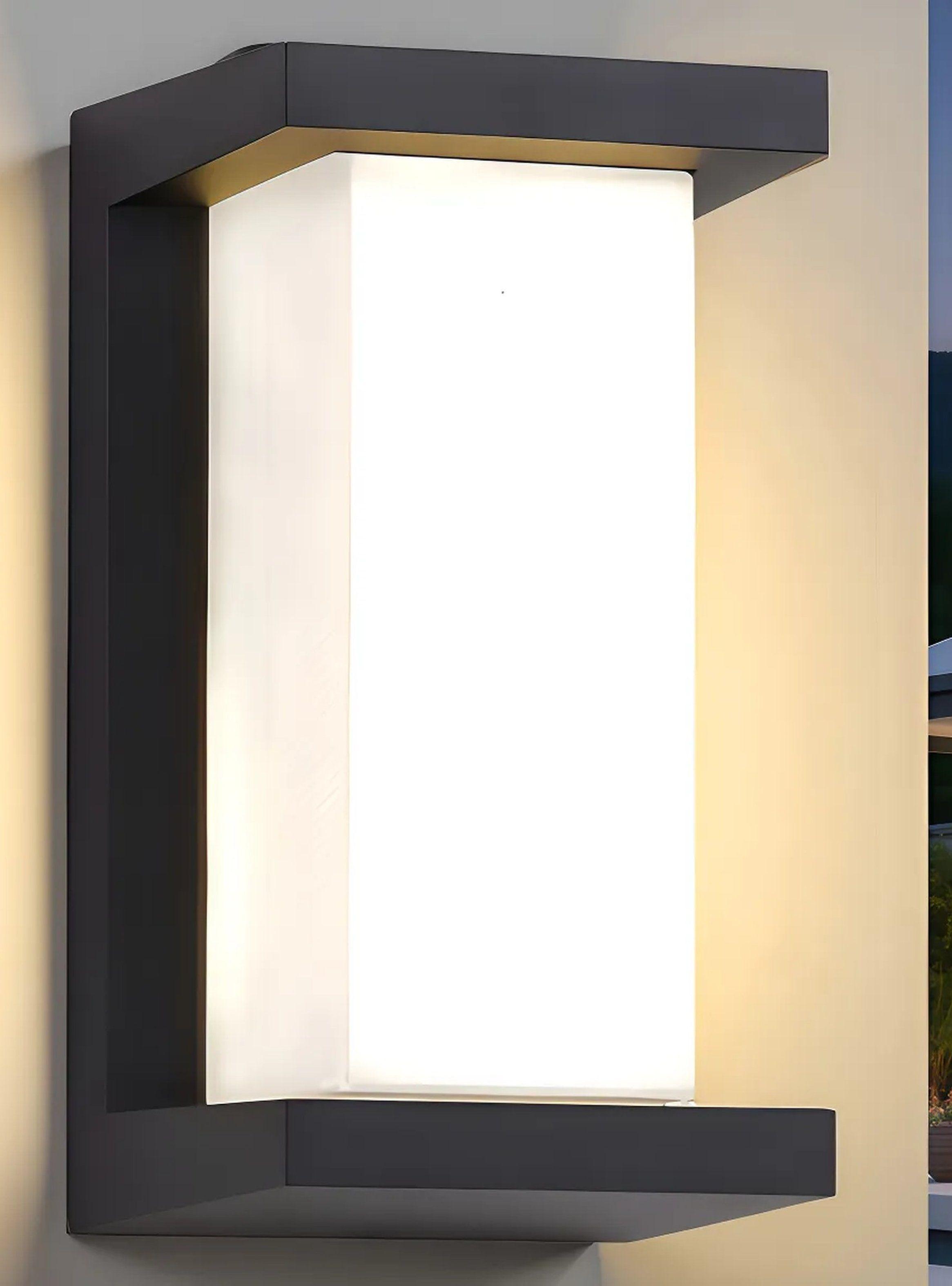 Lámpara de Pared LED Exterior Anticorrosiva IP44 Aluminio Negro-0