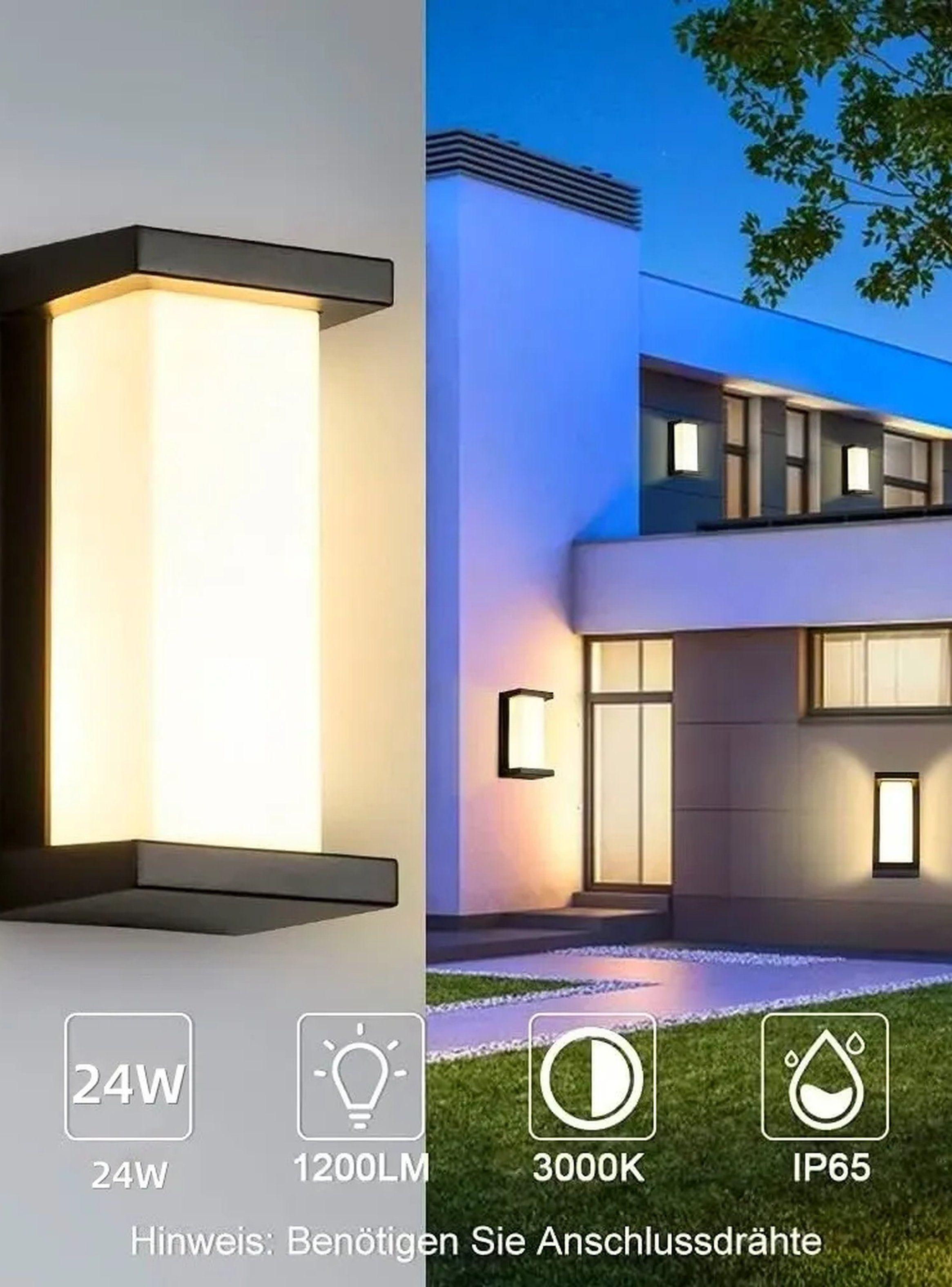 Lámpara de Pared LED Exterior Anticorrosiva IP44 Aluminio Negro-4