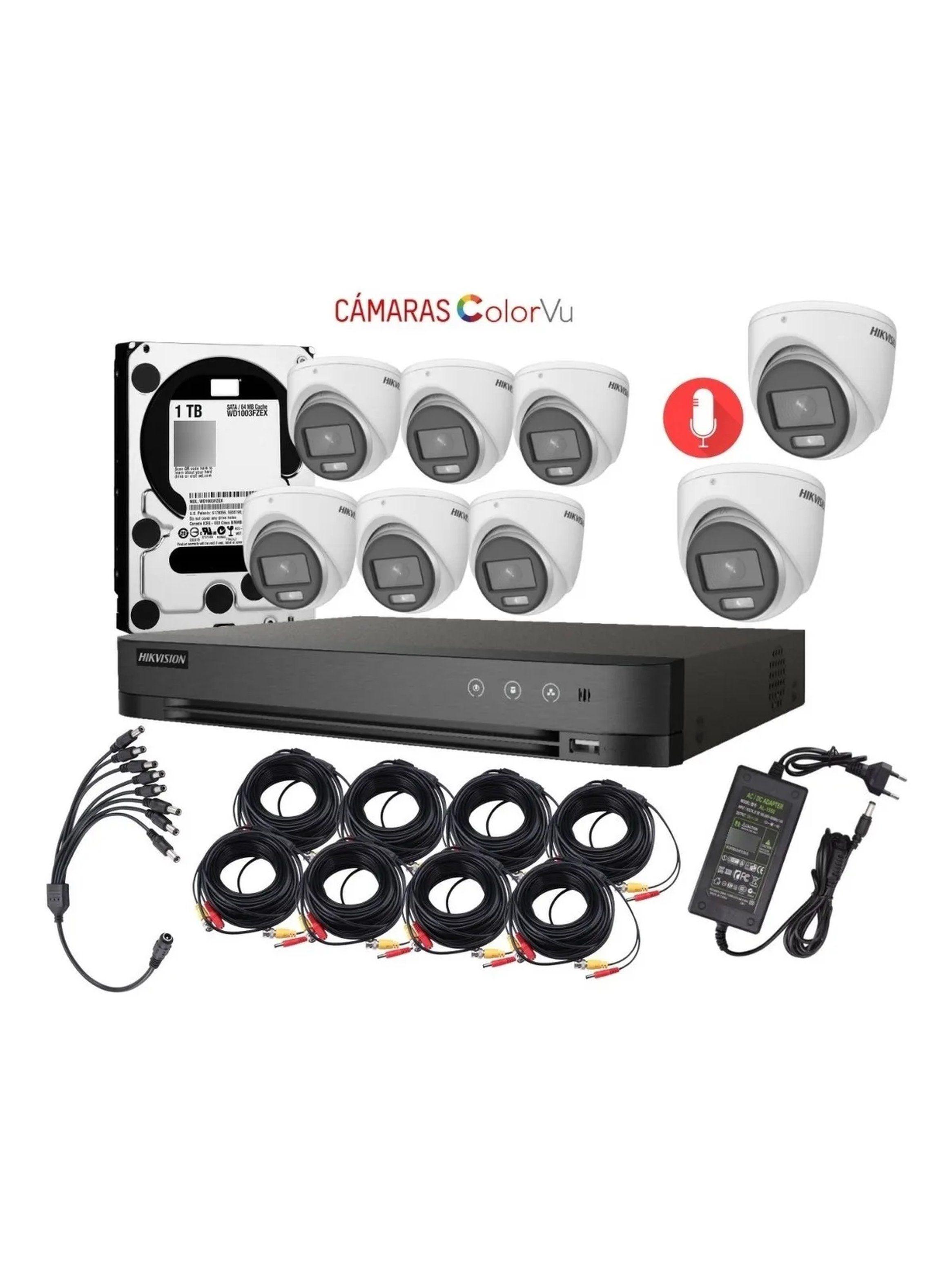 Kit de Cámaras de Seguridad 2MP ColorVu DVR 8 Canales H.265-0