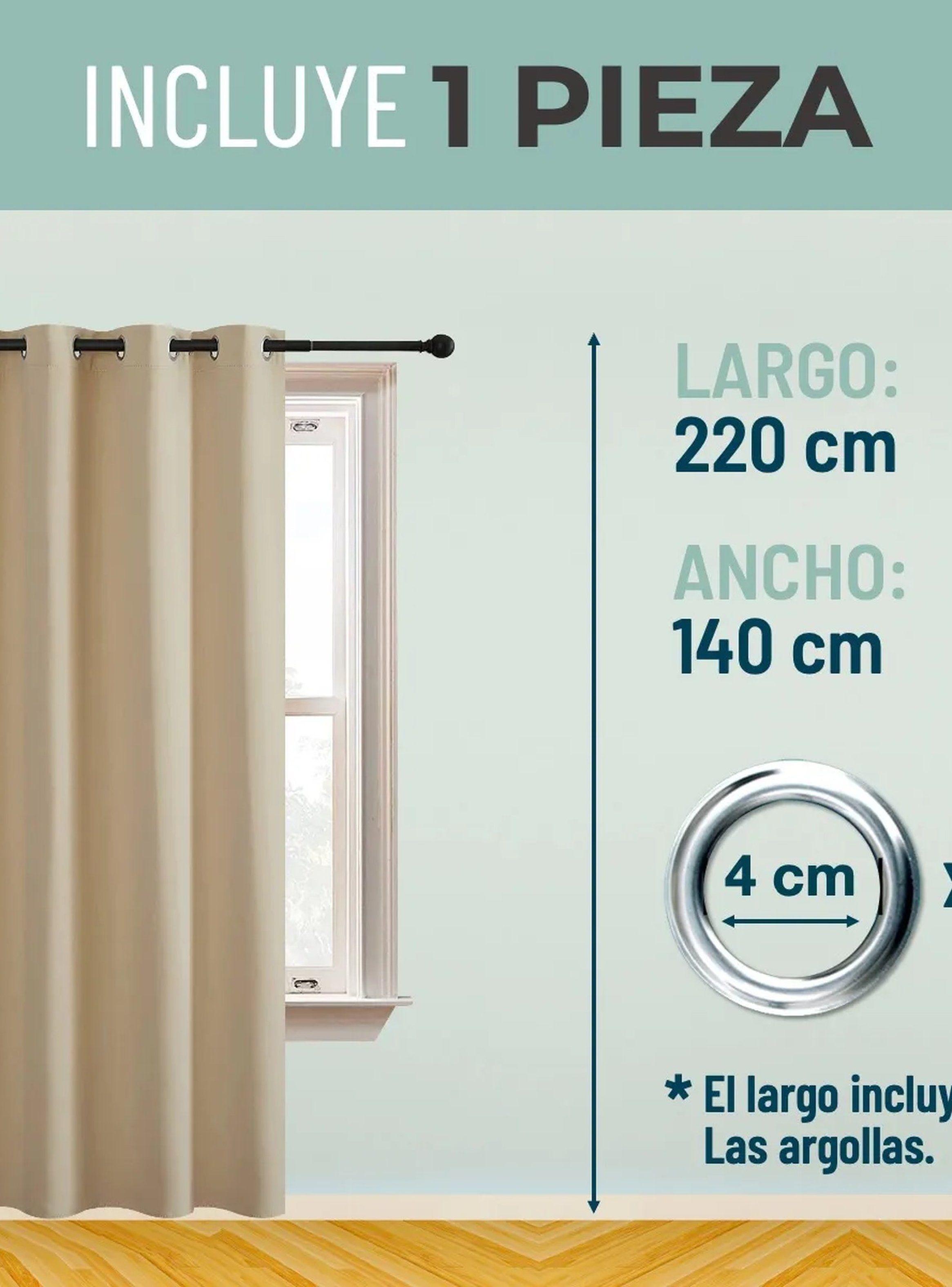 Cortinas Blackout Color Beige Aislantes Térmicas 90%-4