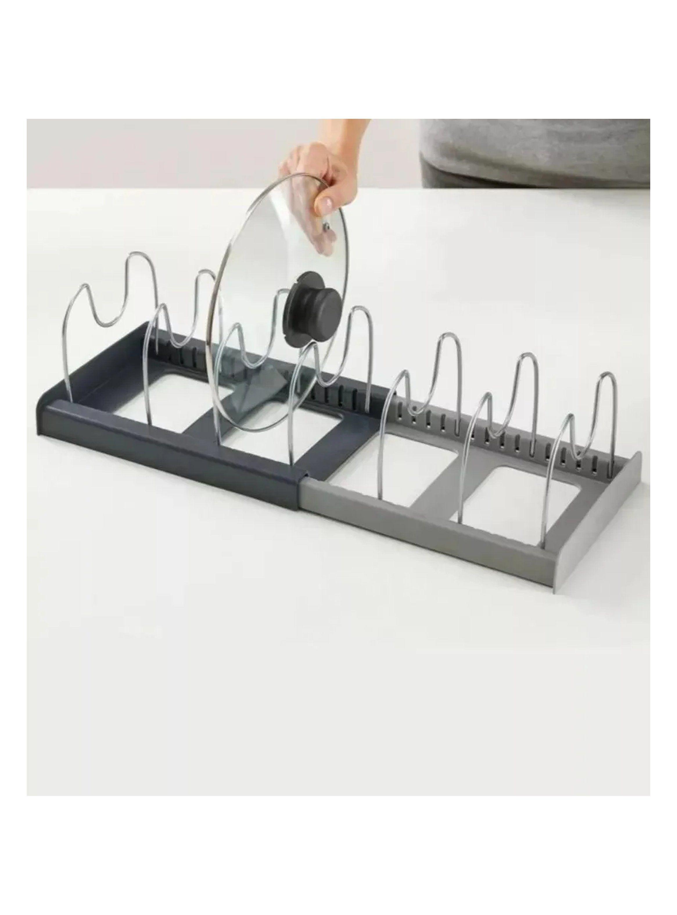 Organizador de Ollas y Tapas Ajustable Acero Inoxidable-4