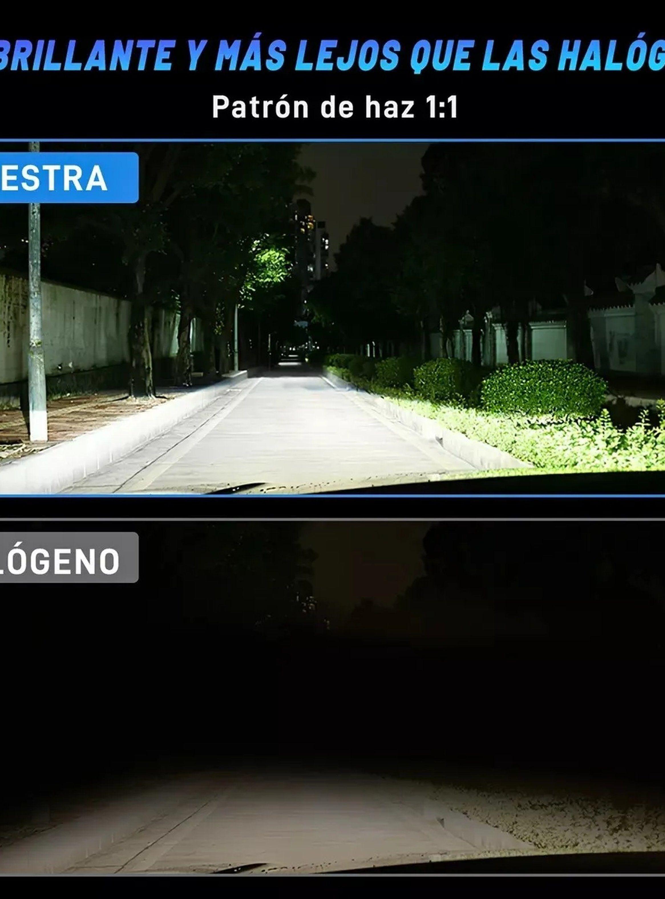 Bombilla LED Para Faro H4 Alta Potencia Blanco Frío-4