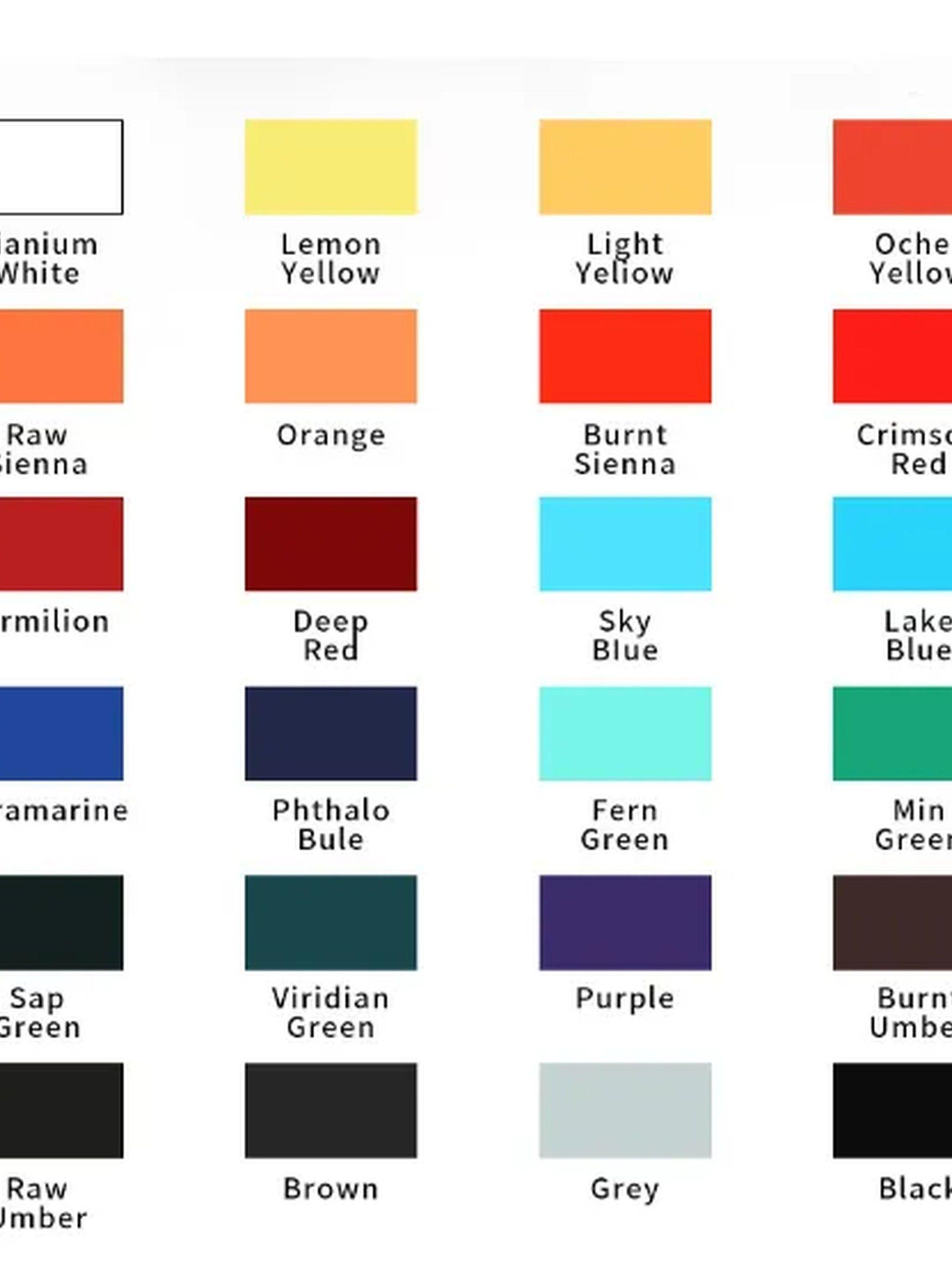 Set de Pintura Acrílica 24 Colores con Pinceles y Paleta-3