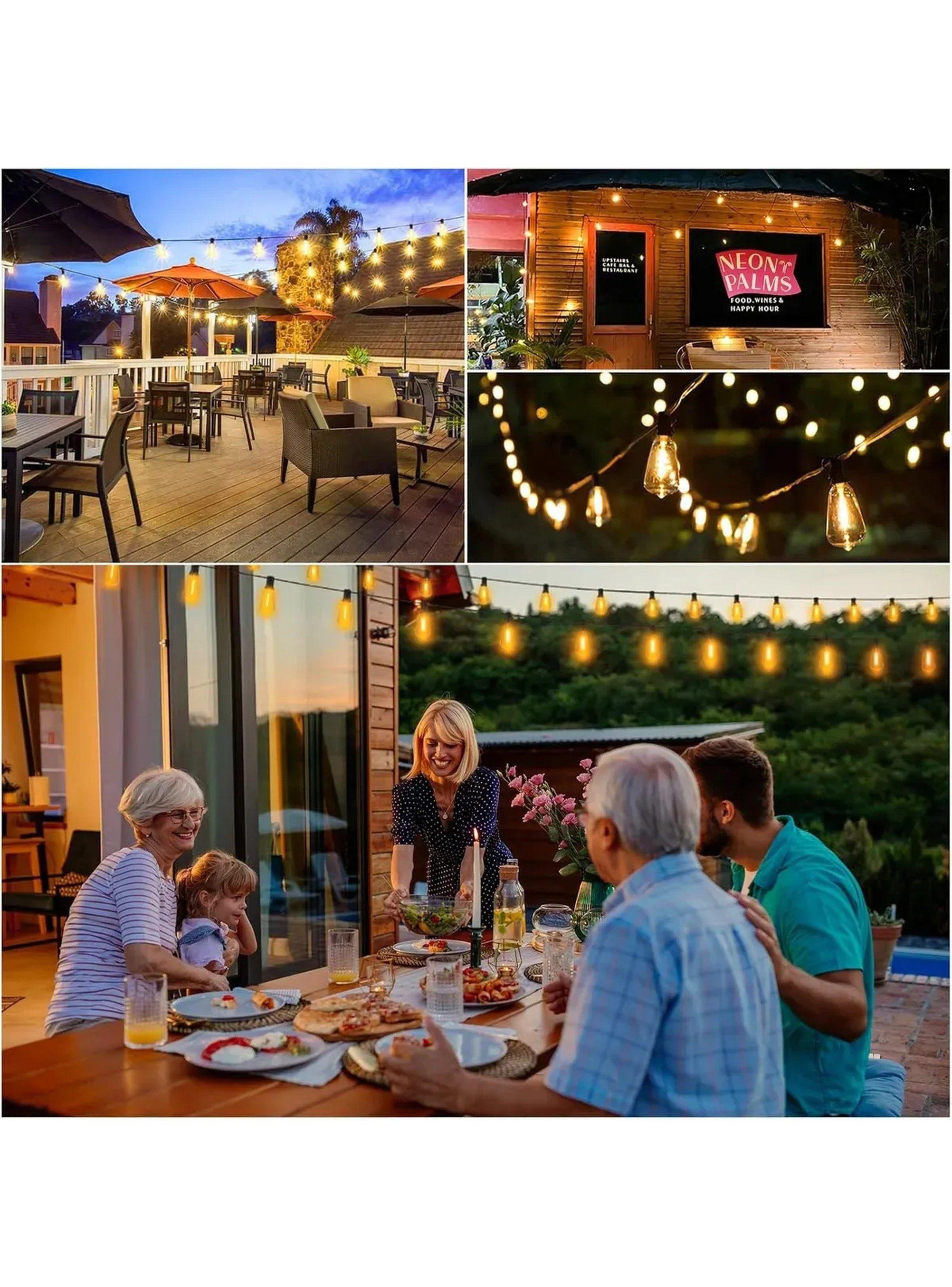 Luces de Cadena LED Regulables E12 Conectables 8 Hilos 20 AWG-8