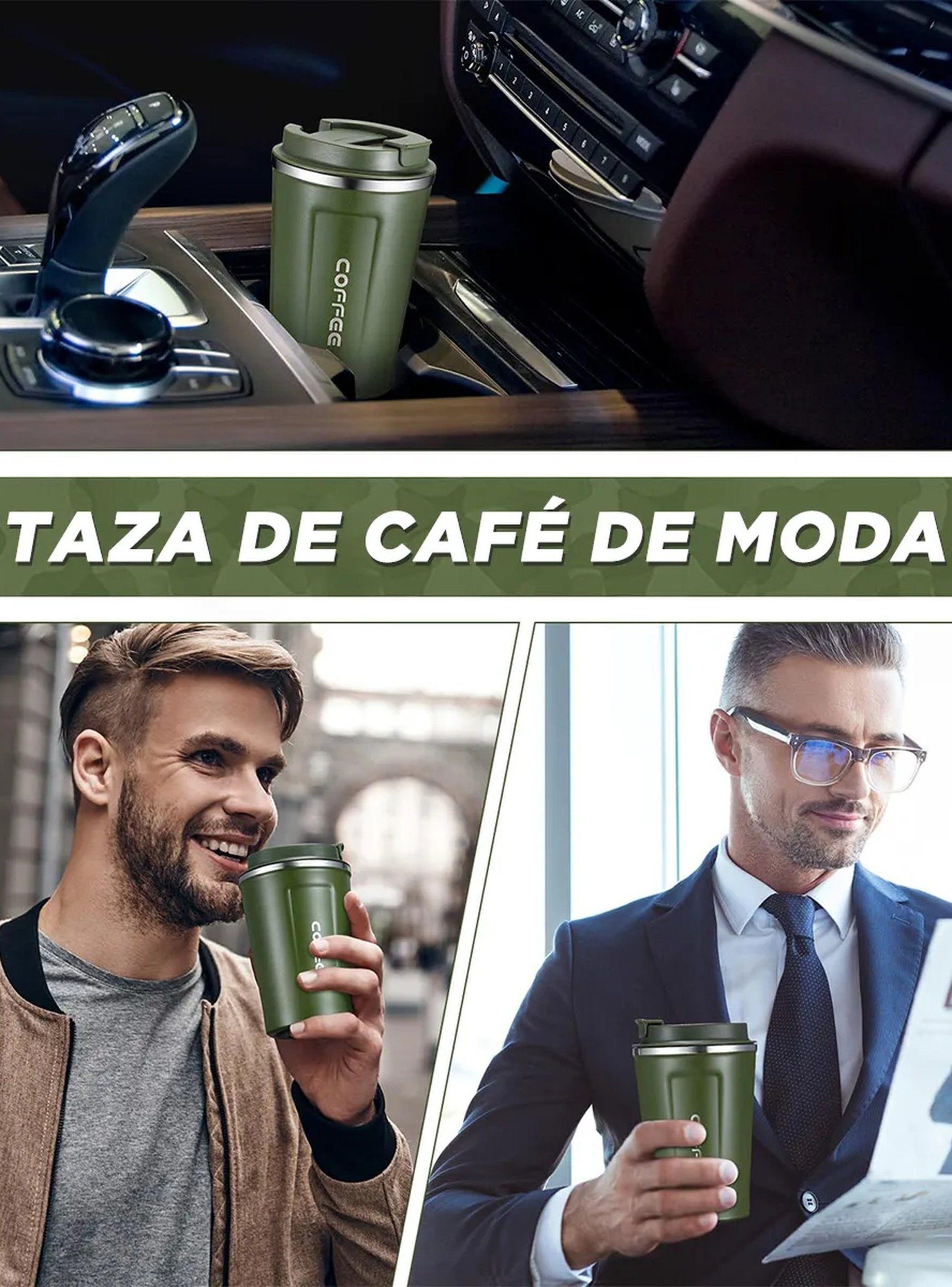 Taza Térmica Acero Inoxidable 304 500ml Verde A Prueba de Fugas-4