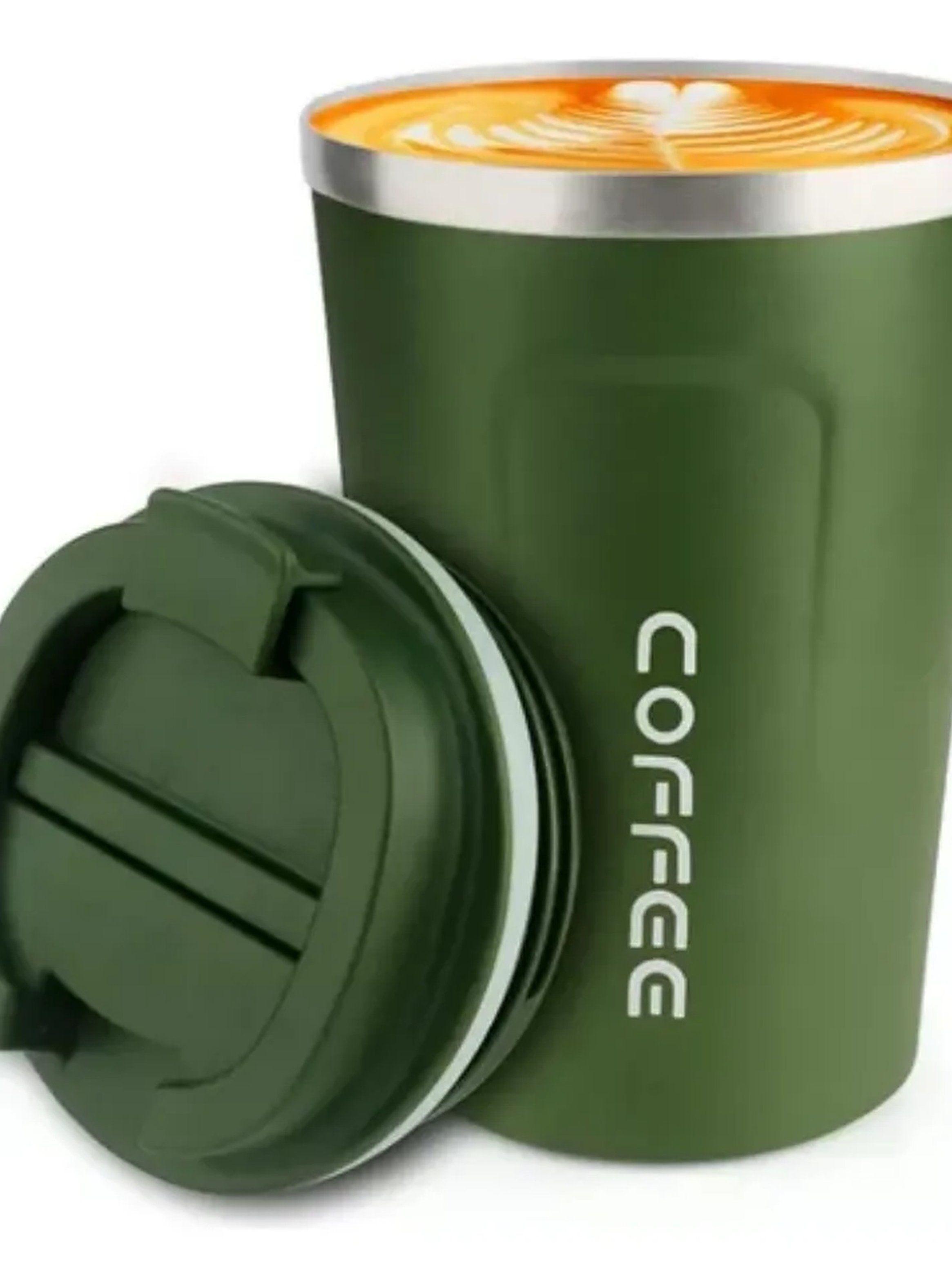 Taza Térmica Acero Inoxidable 304 500ml Verde A Prueba de Fugas-7