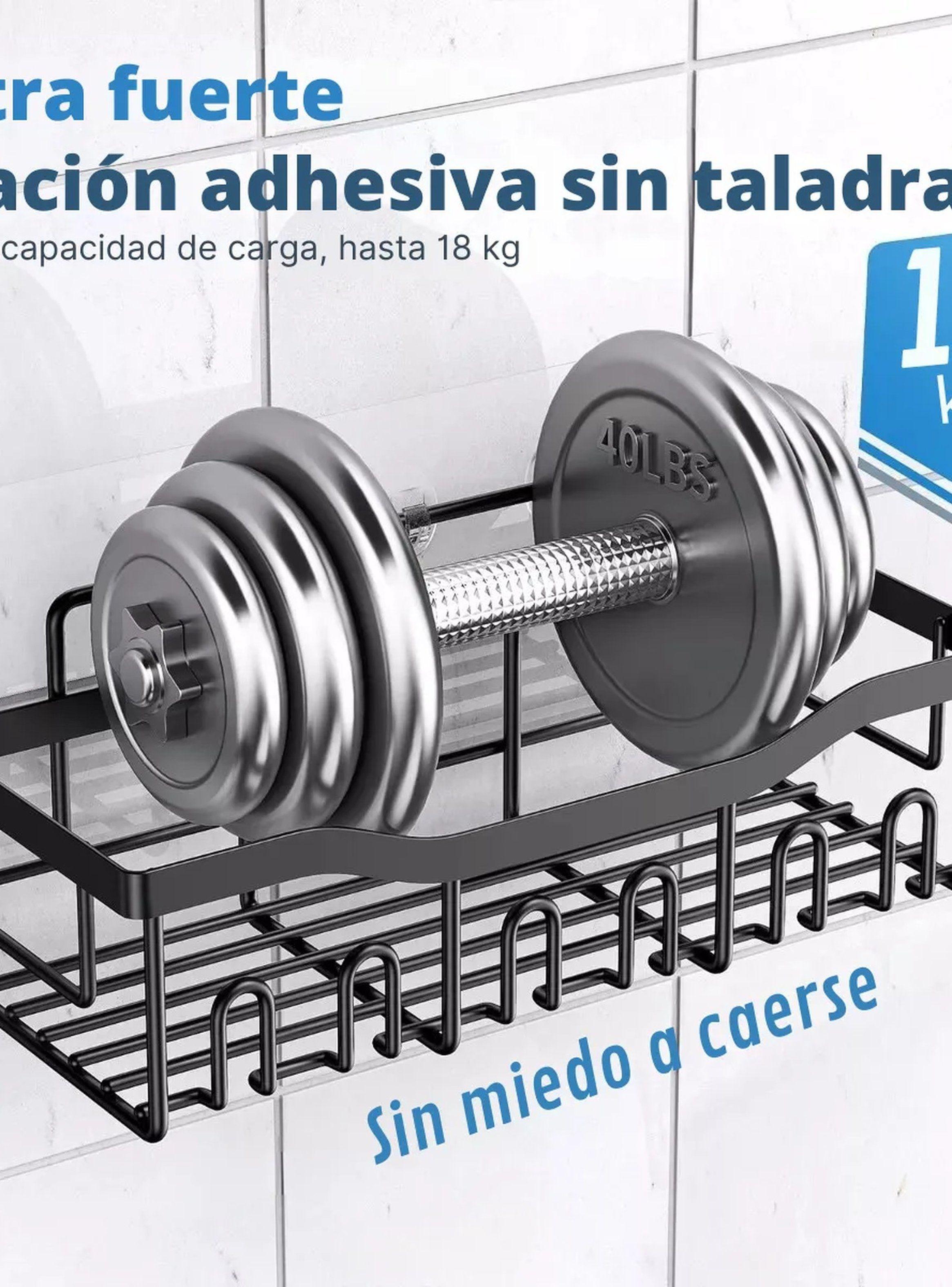 Estantería de Ducha Adhesiva Acero Inoxidable SUS 304 Resistente al Óxido-2