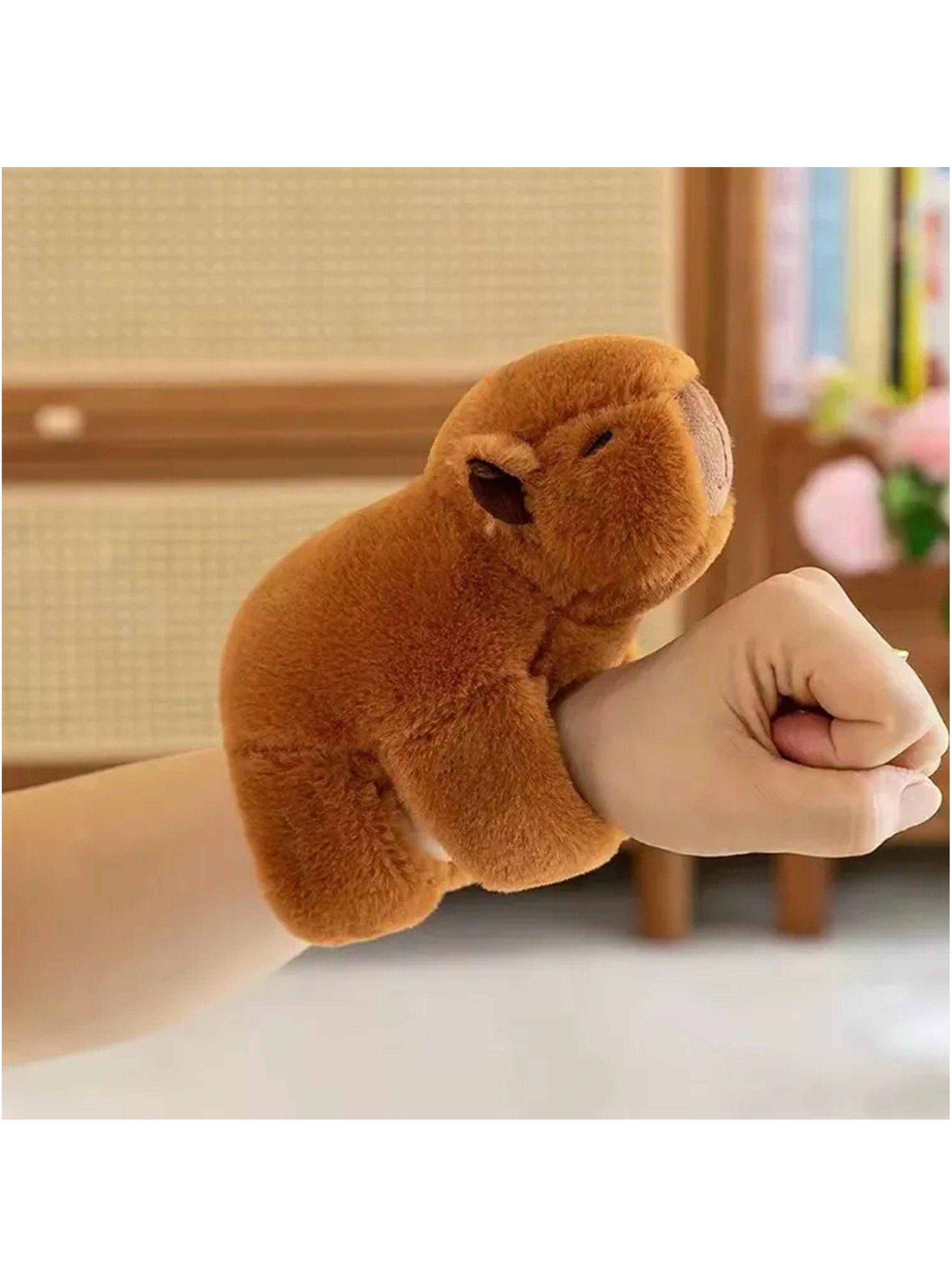 Pulsera de Peluche Ajustable Diseño Animal Marrón-2