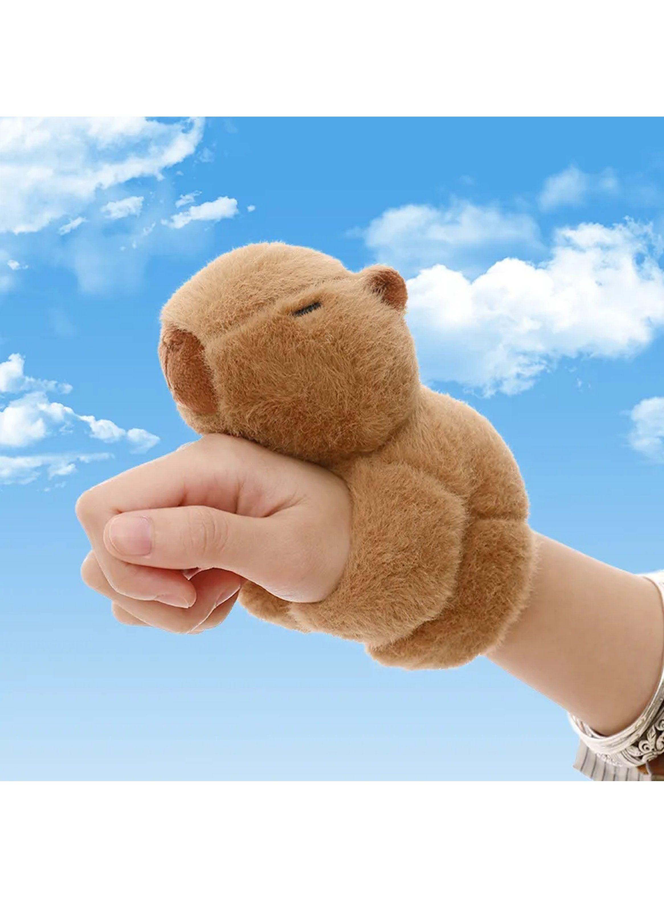 Pulsera de Peluche Ajustable Diseño Animal Marrón-6