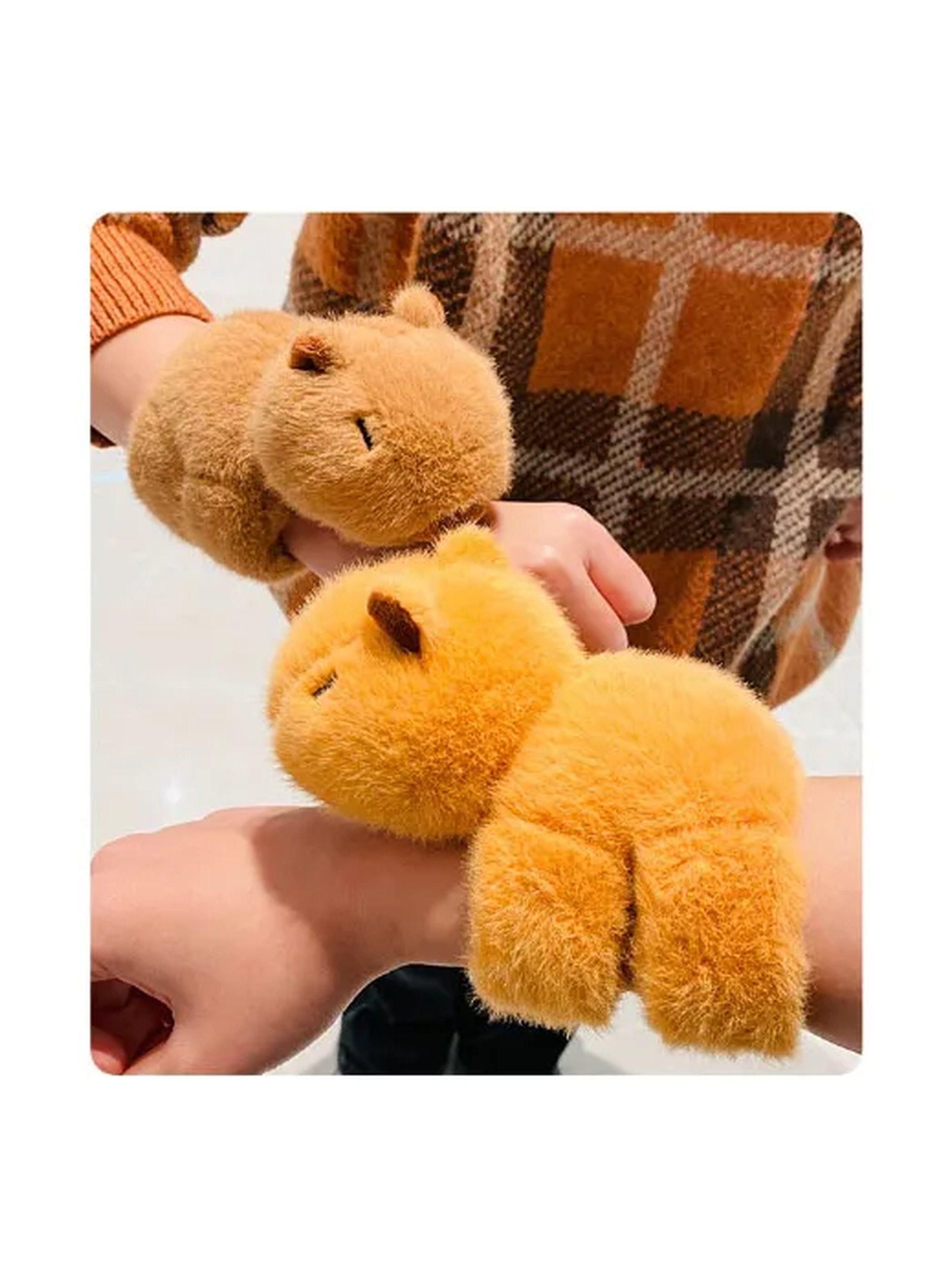 Pulsera de Peluche Ajustable Diseño Animal Marrón-9