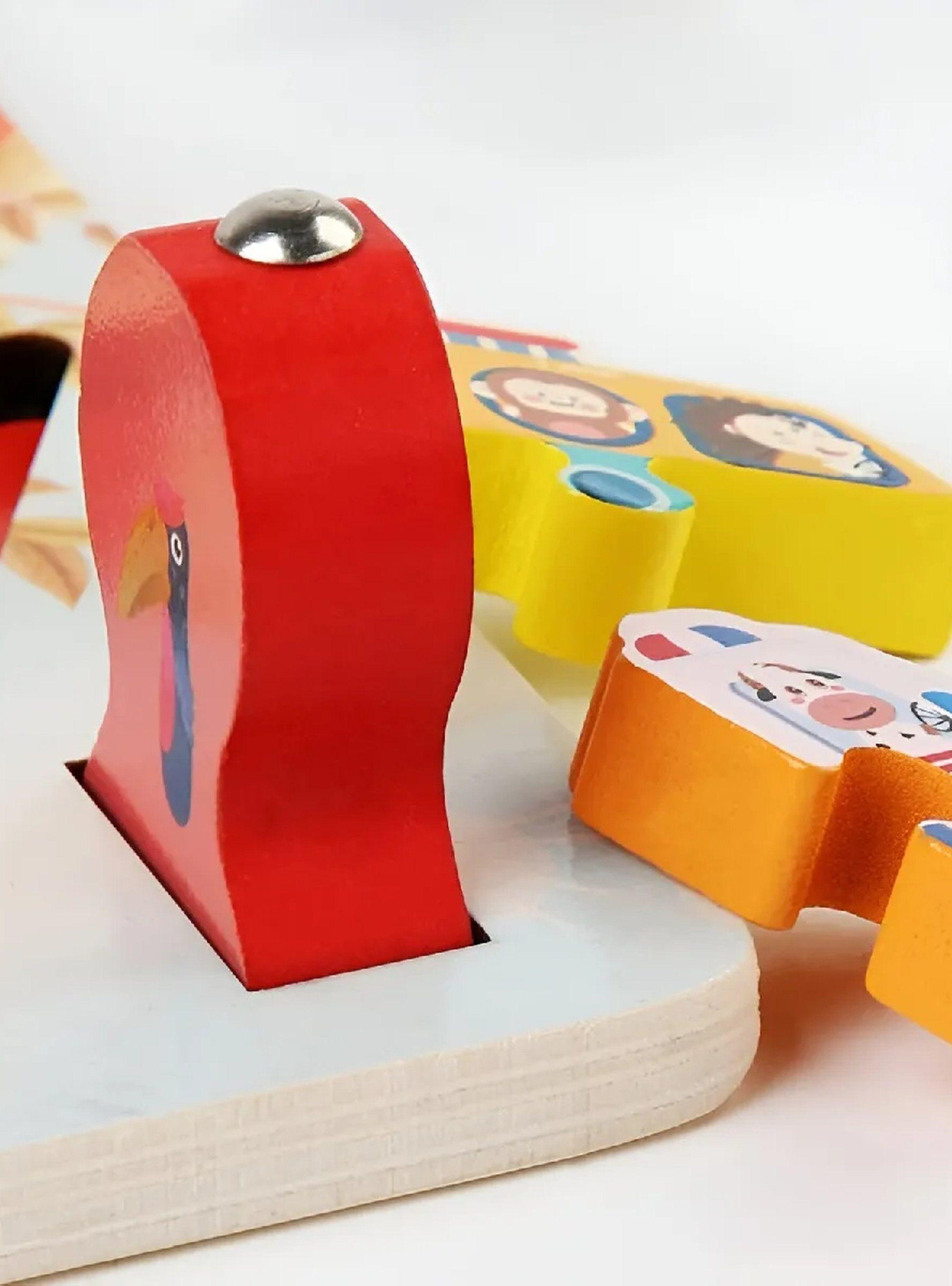 Tablero Sensorial Montessori Juguete Educativo Madera Multicolor-9