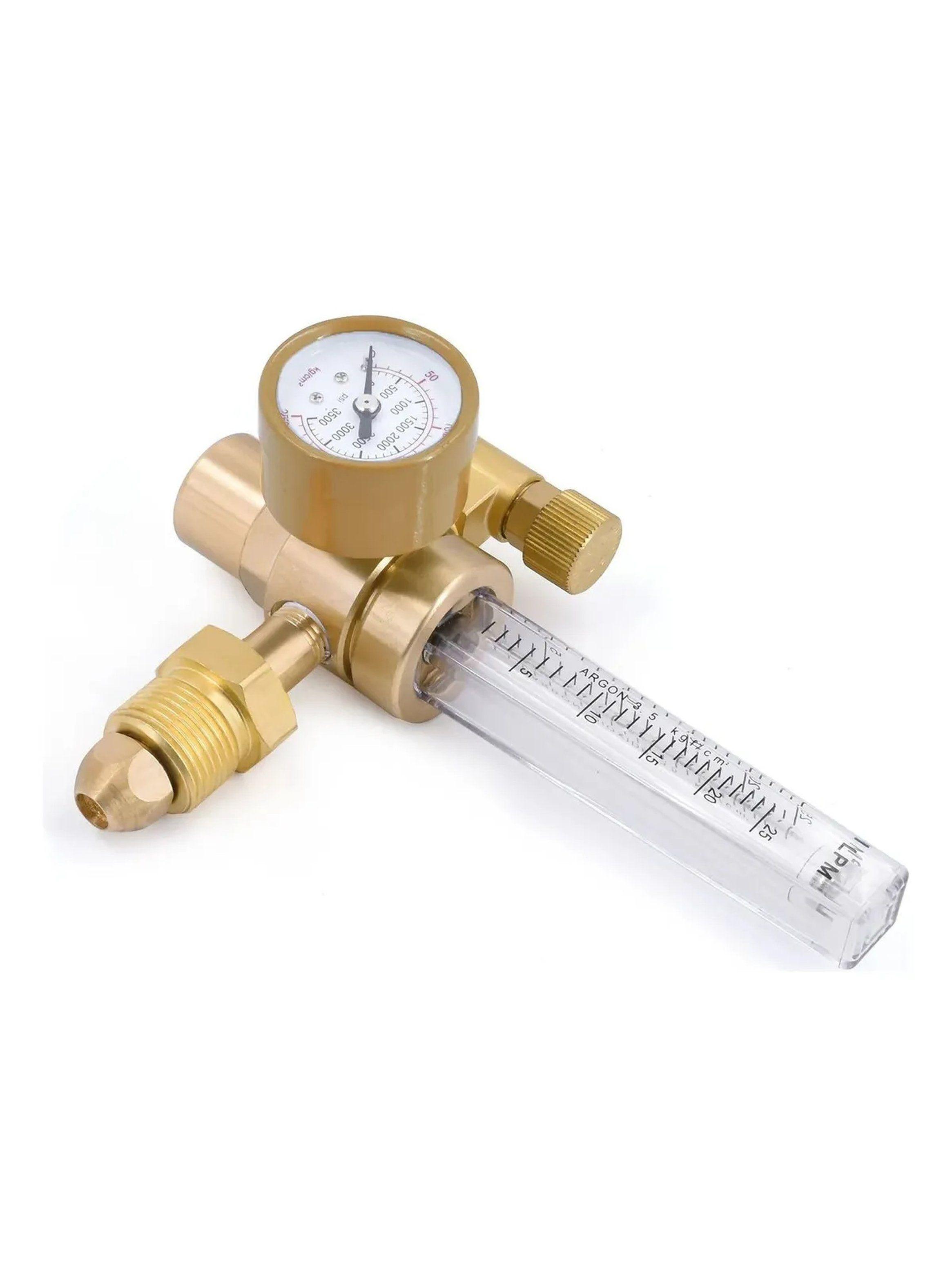 Medidor de Flujo de Gas LPM con Manómetro de Alta Presión CGA-580-5