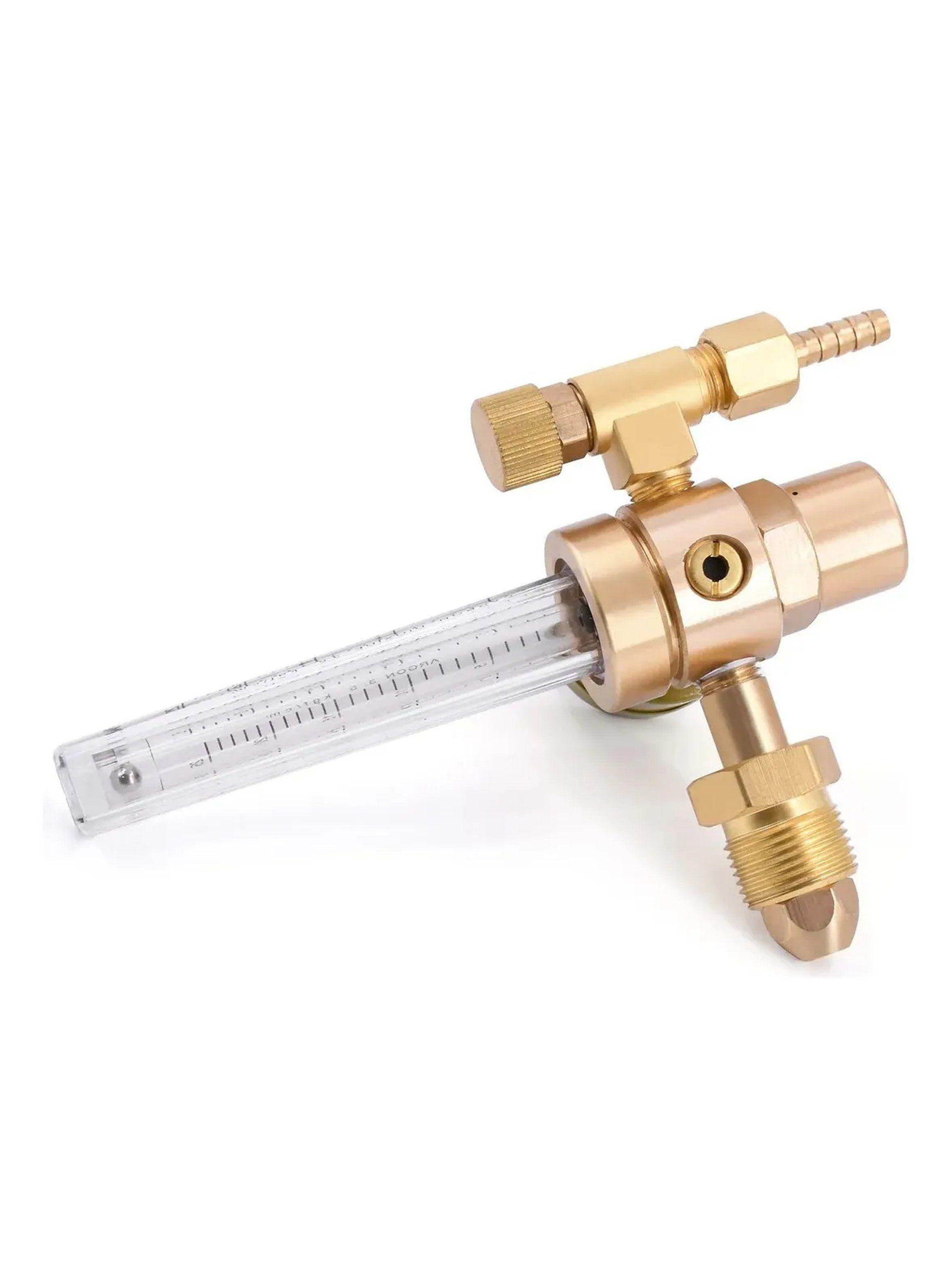 Medidor de Flujo de Gas LPM con Manómetro de Alta Presión CGA-580-6
