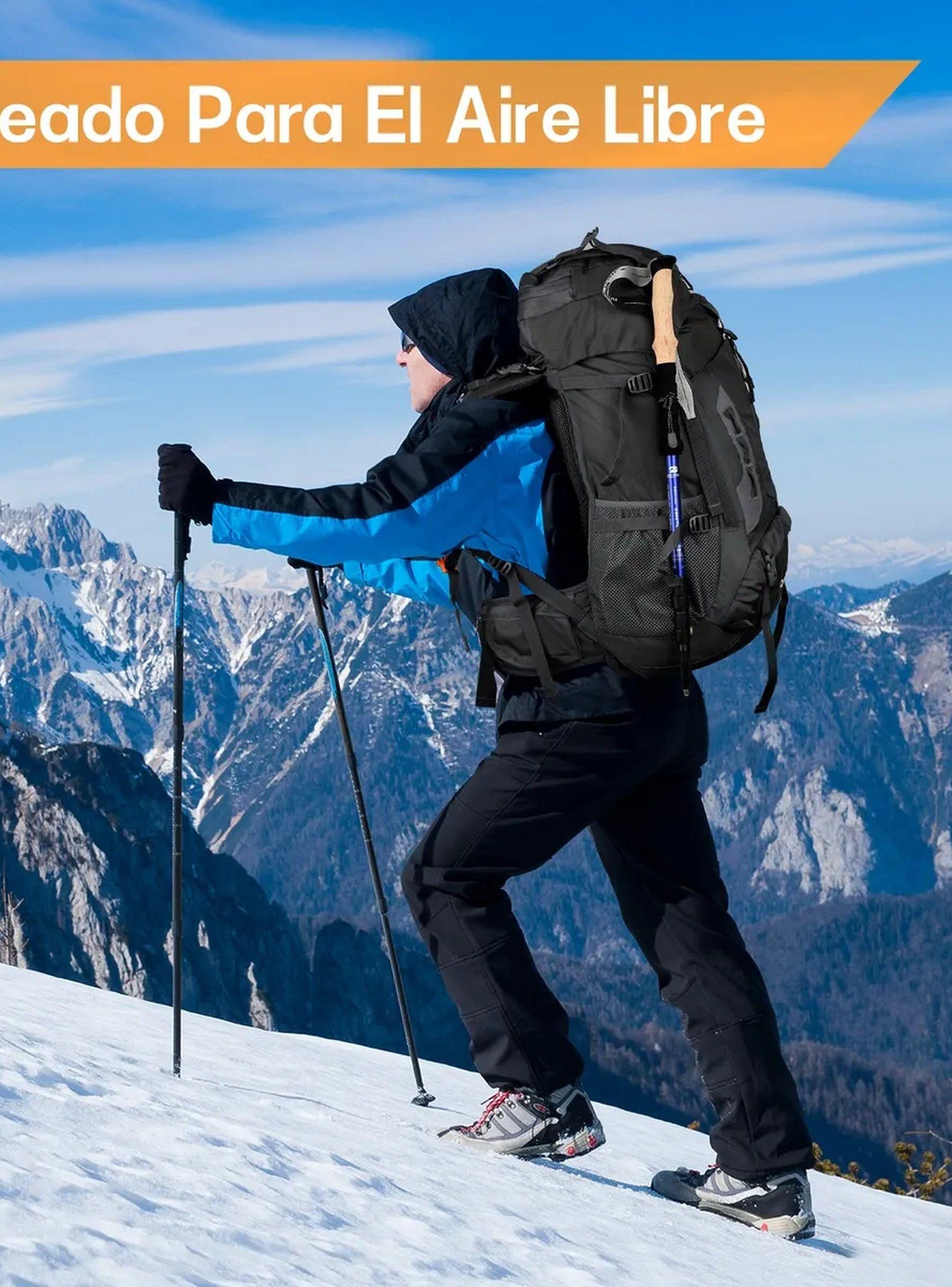 Mochila de Senderismo 70L Impermeable Ajustable Ergonómica-7