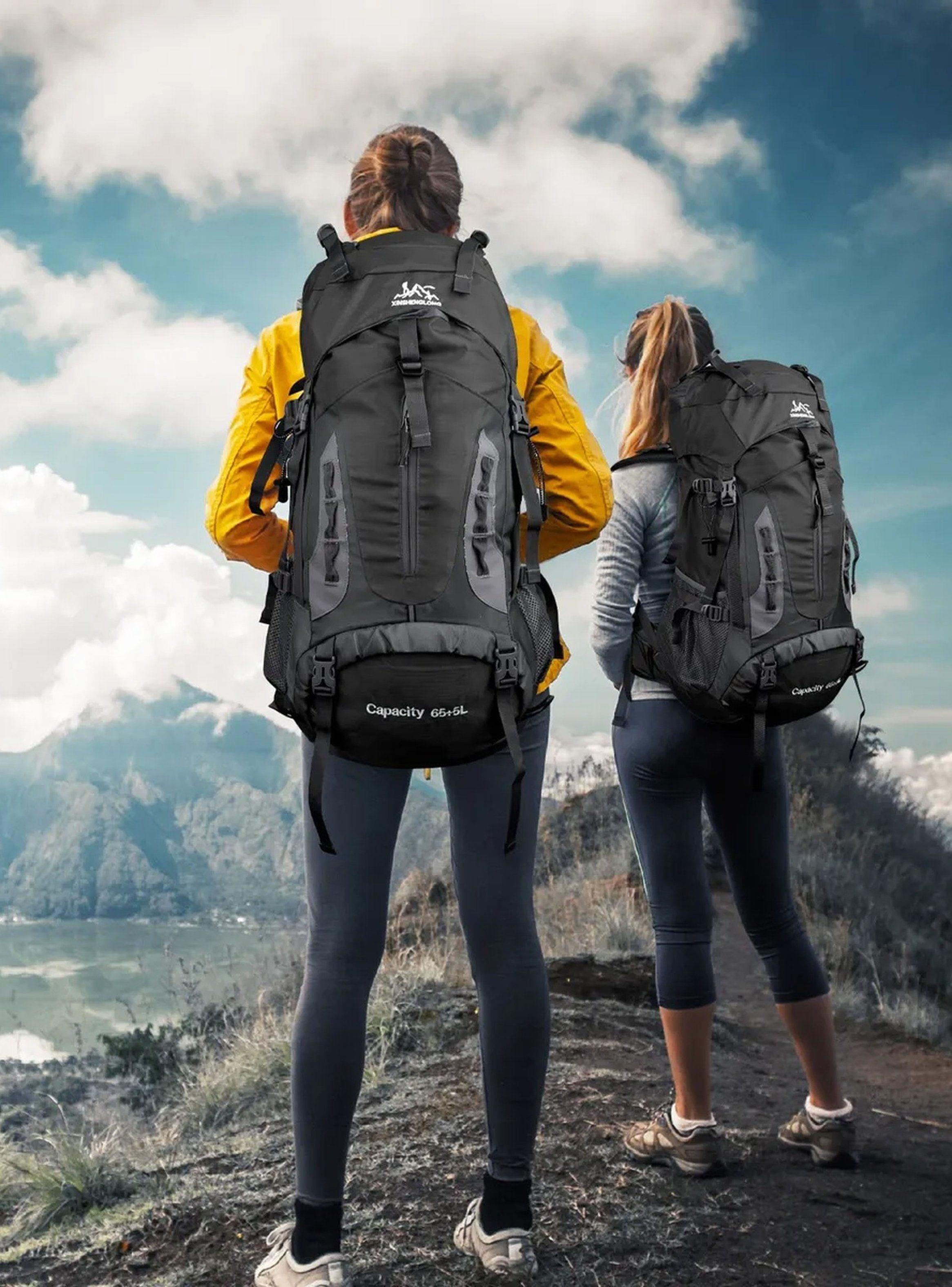 Mochila de Senderismo 70L Impermeable Ajustable Ergonómica-9