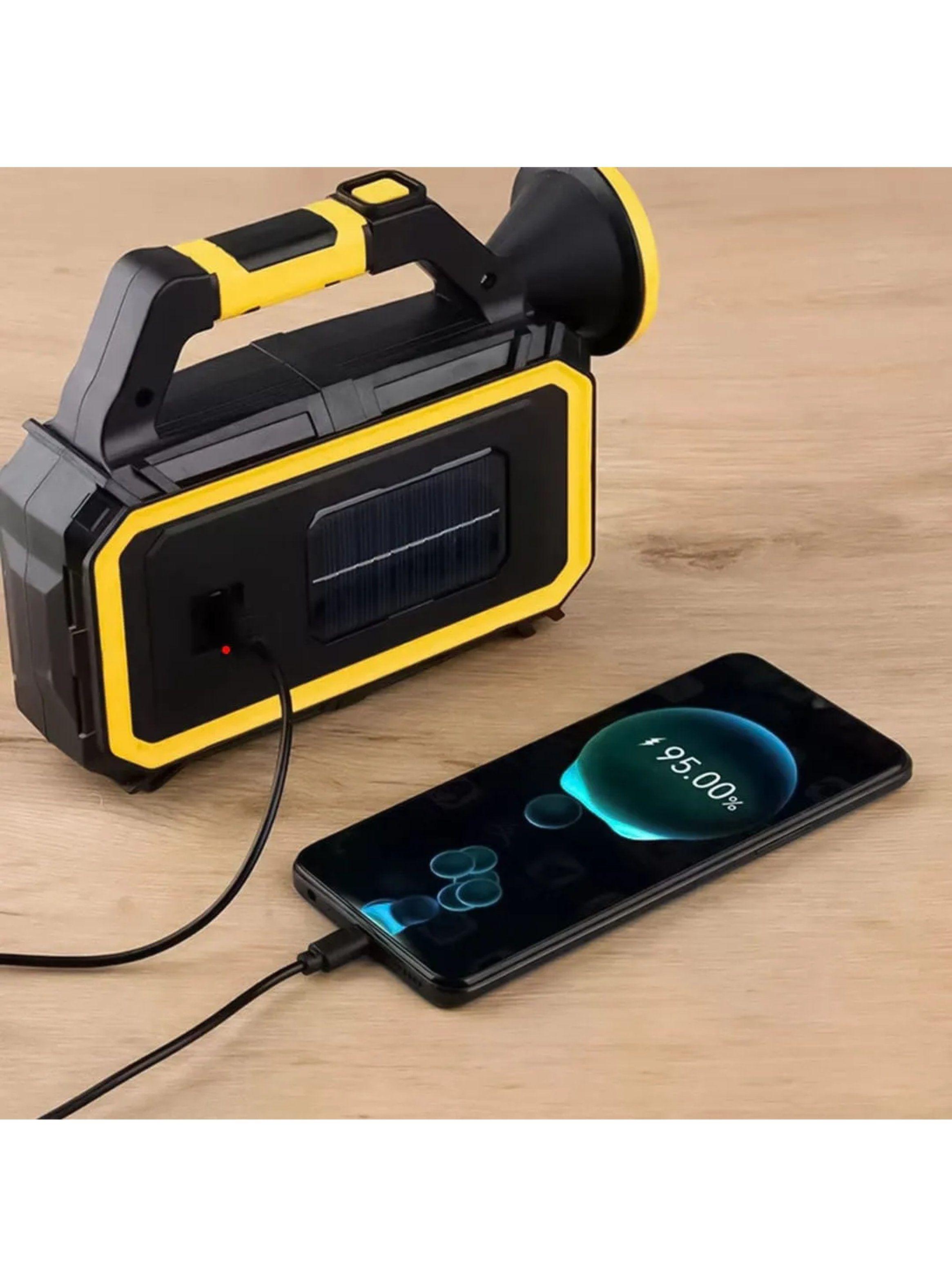 Linterna Recargable LED Solar Portátil Multifuncional-4