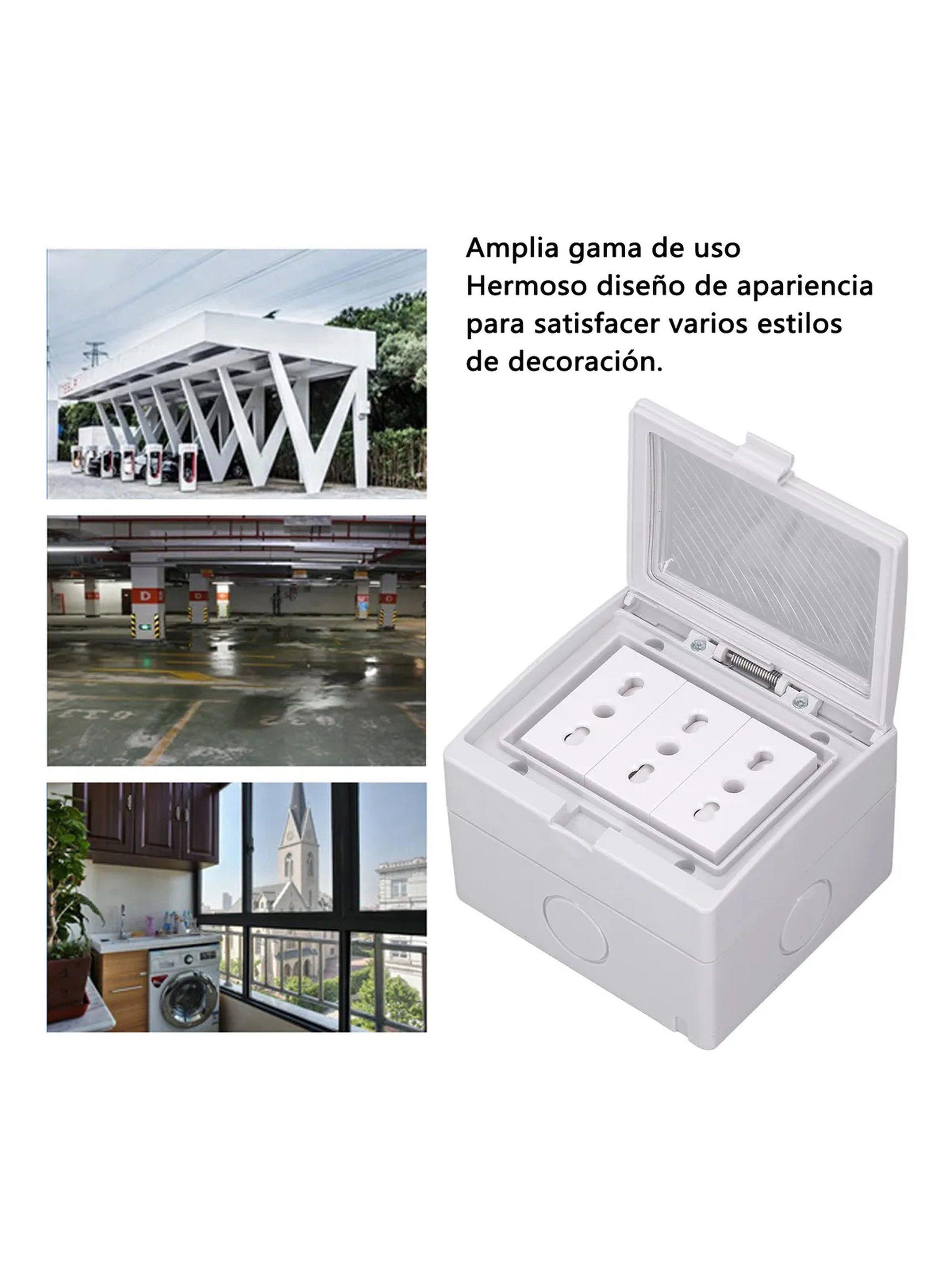 Caja Enchufe Exterior Impermeable Antigolpes Resistente Al Polvo-2
