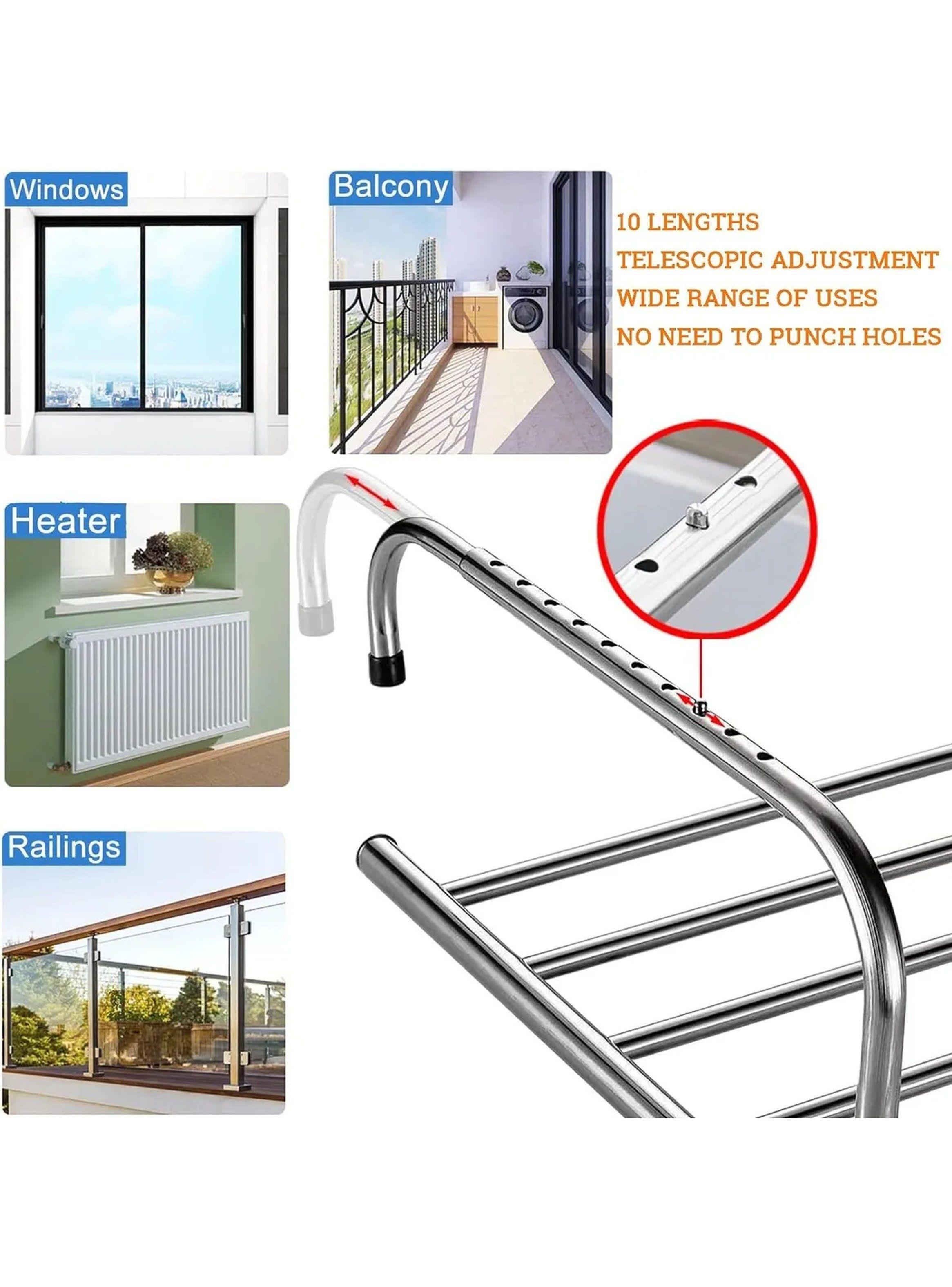 Estante de Secado Ajustable Acero Inoxidable Multiusos-3
