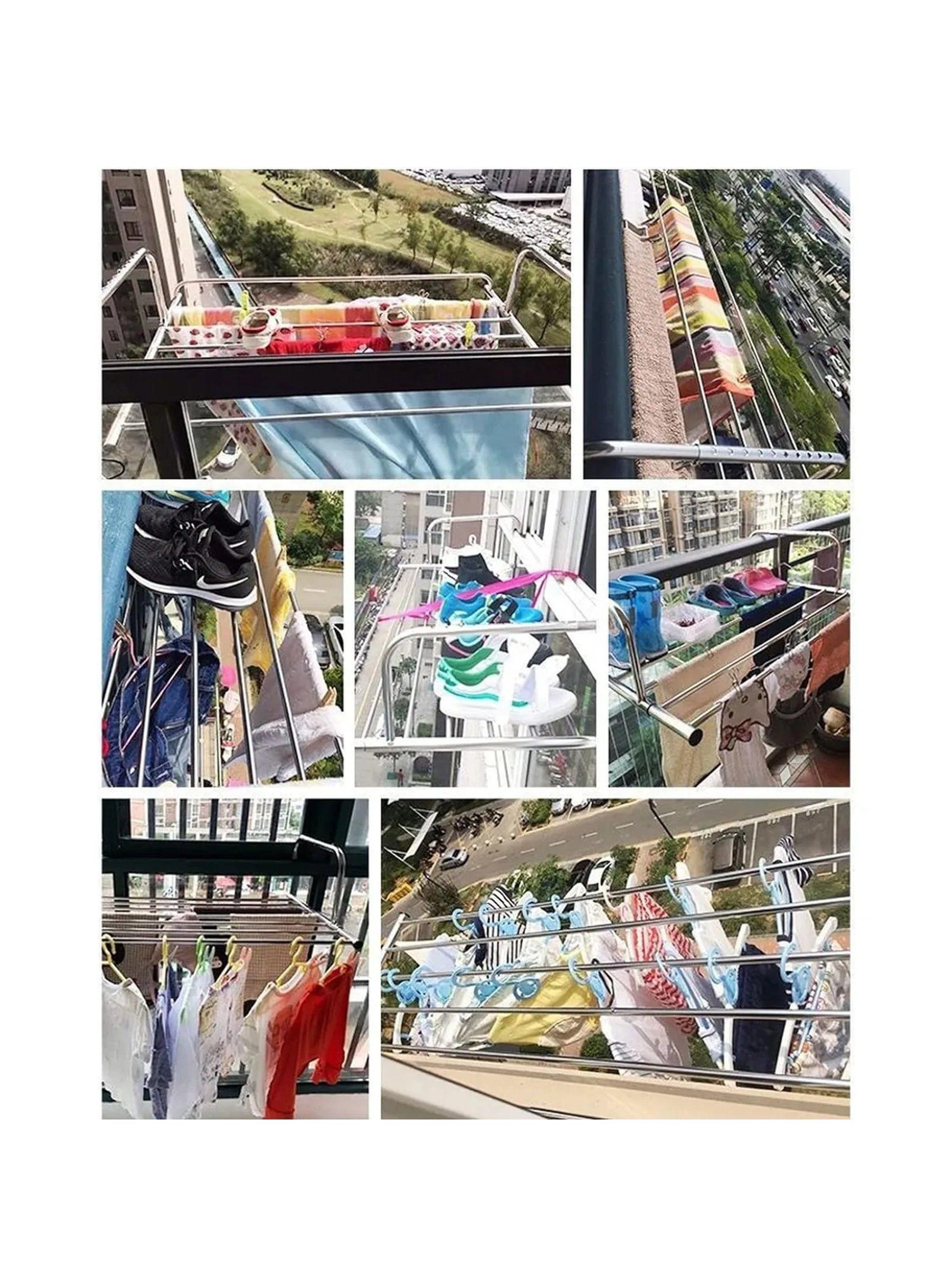 Estante de Secado Ajustable Acero Inoxidable Multiusos-4