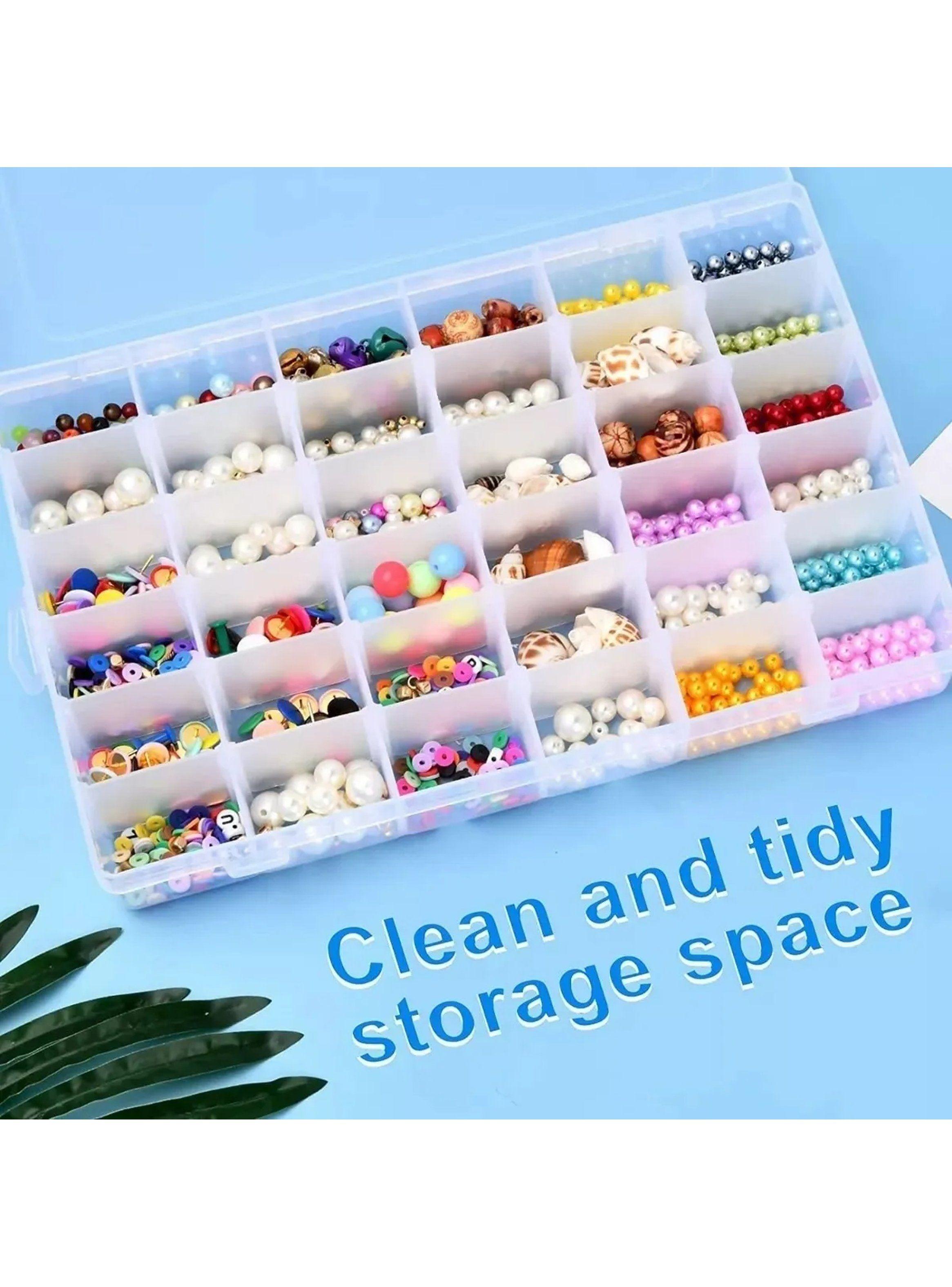 Caja Organizador de Plástico 36 Compartimentos Transparente 2 Piezas-2