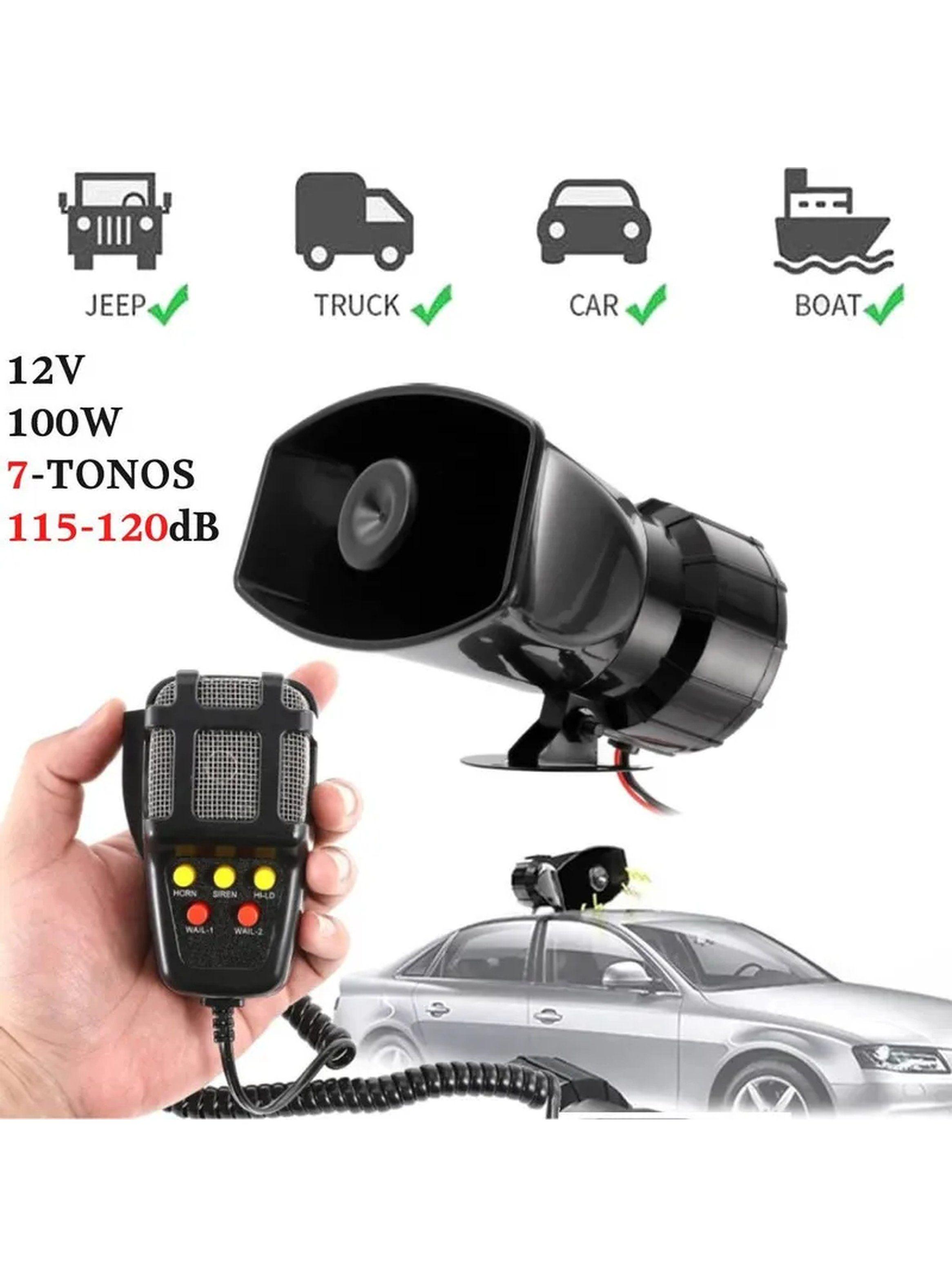 Altavoz Sirena 100W 7 Tonos 115-120dB 12V-2