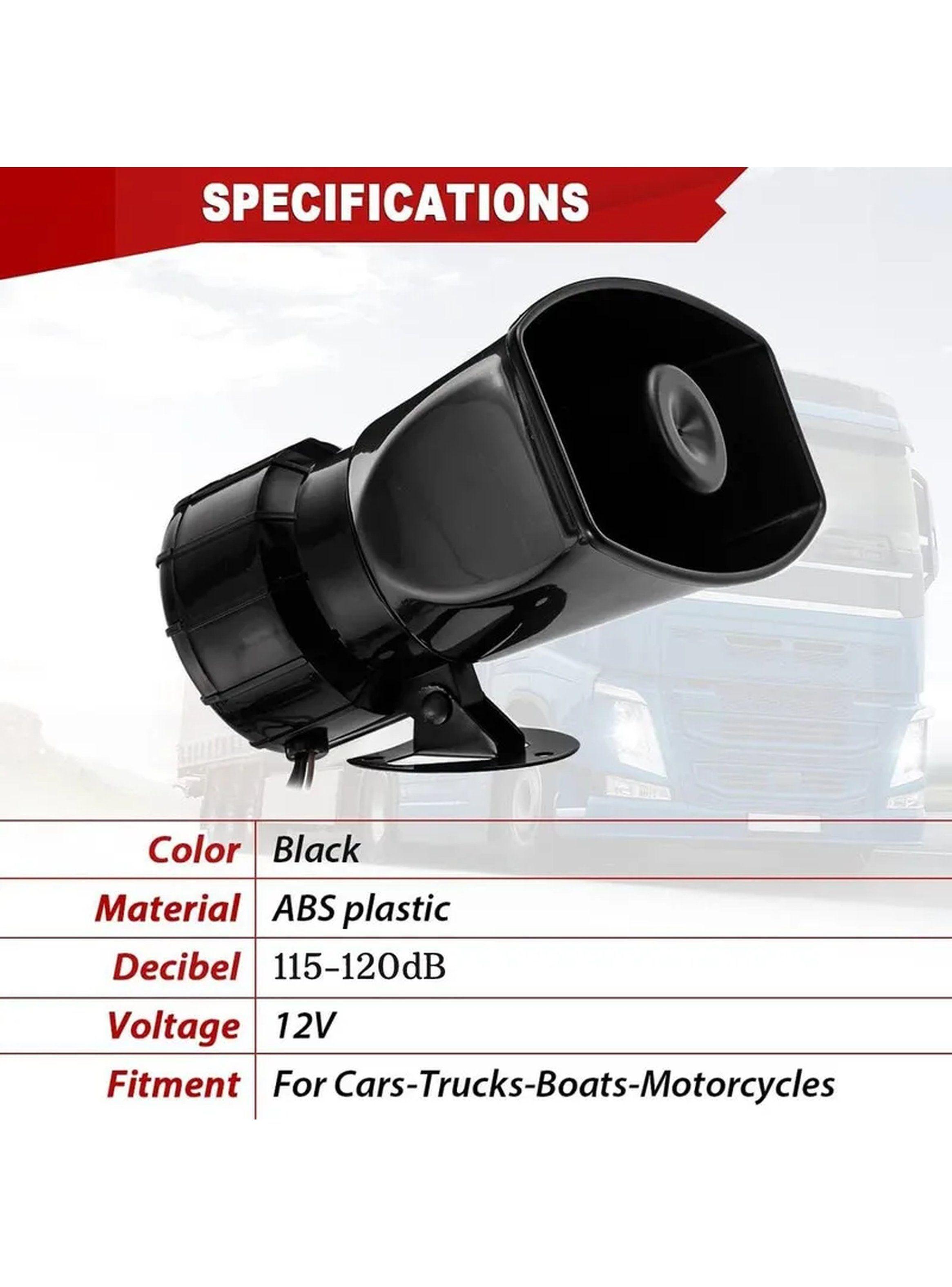 Altavoz Sirena 100W 7 Tonos 115-120dB 12V-3