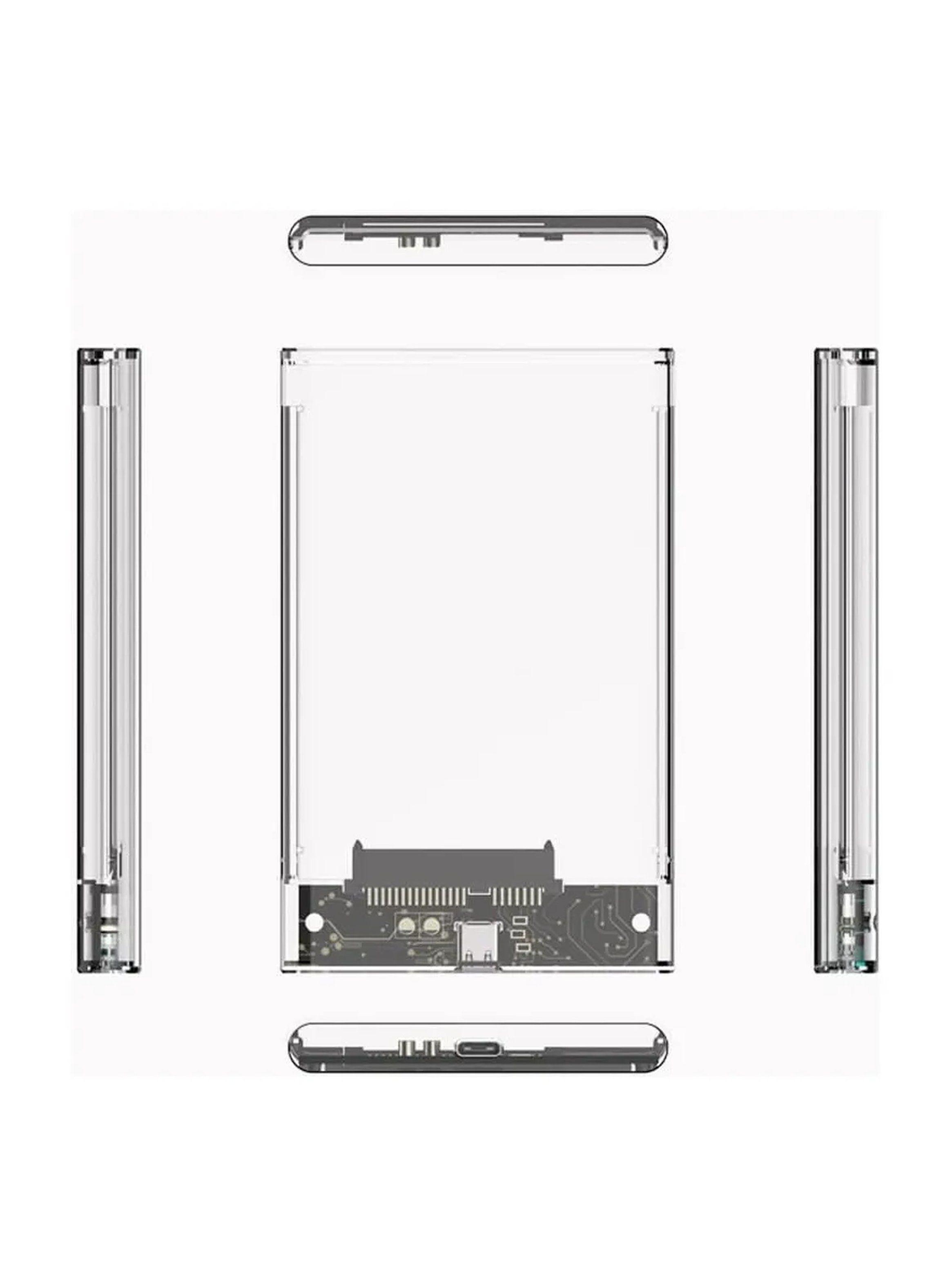 Carcasa Externa SSD/HDD Transparente USB 3.1 Tipo C-1