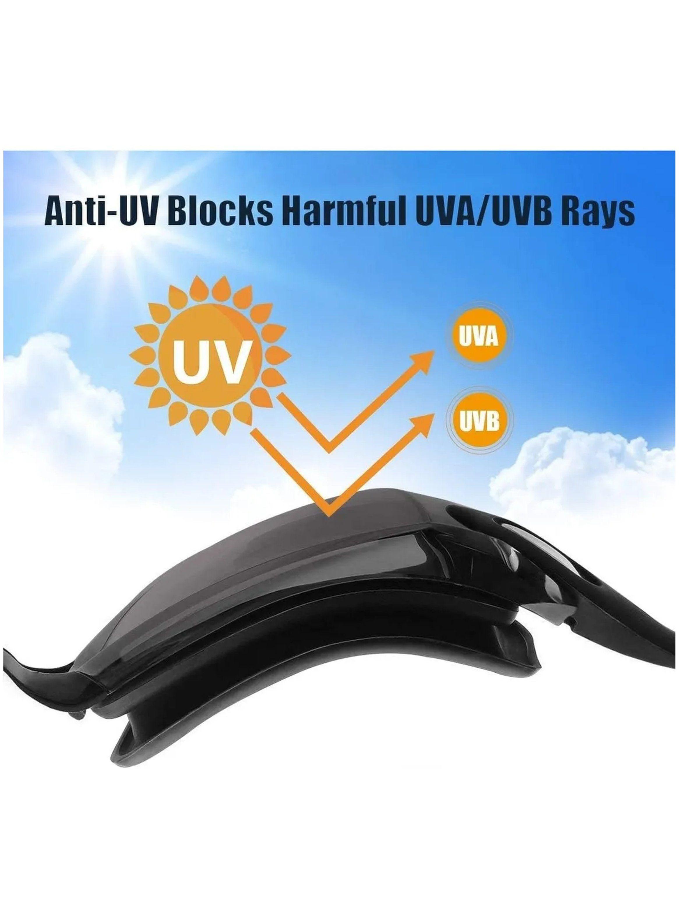 Juego de Natación Antivaho con Gafas, Gorro y Tapones Rosado-8