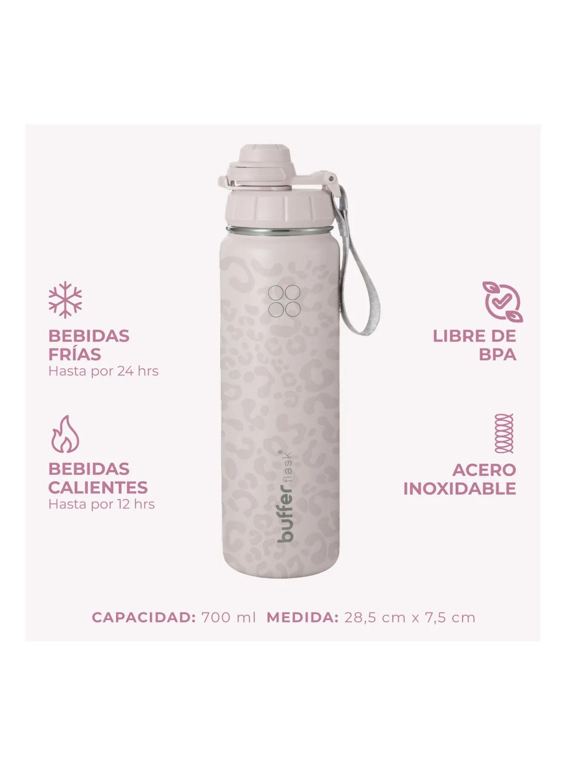 Botella Térmica 700ml Acero Inoxidable Libre de BPA Rosa-2