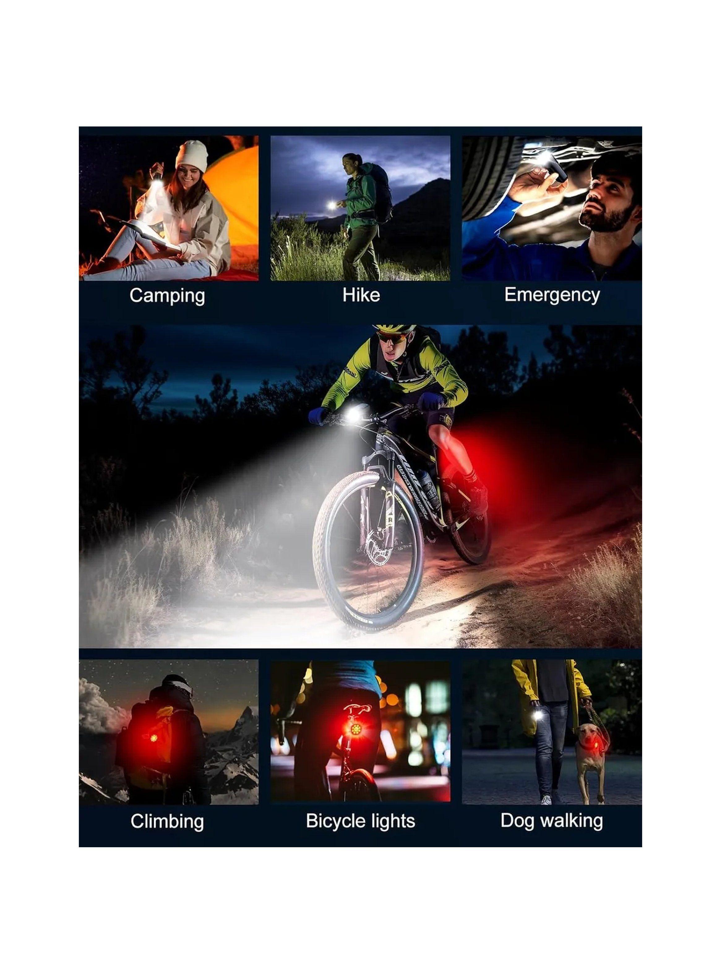 Luz Delantera Para Bicicleta 1000LM LED 8 Modos Impermeable USB Recargable-6