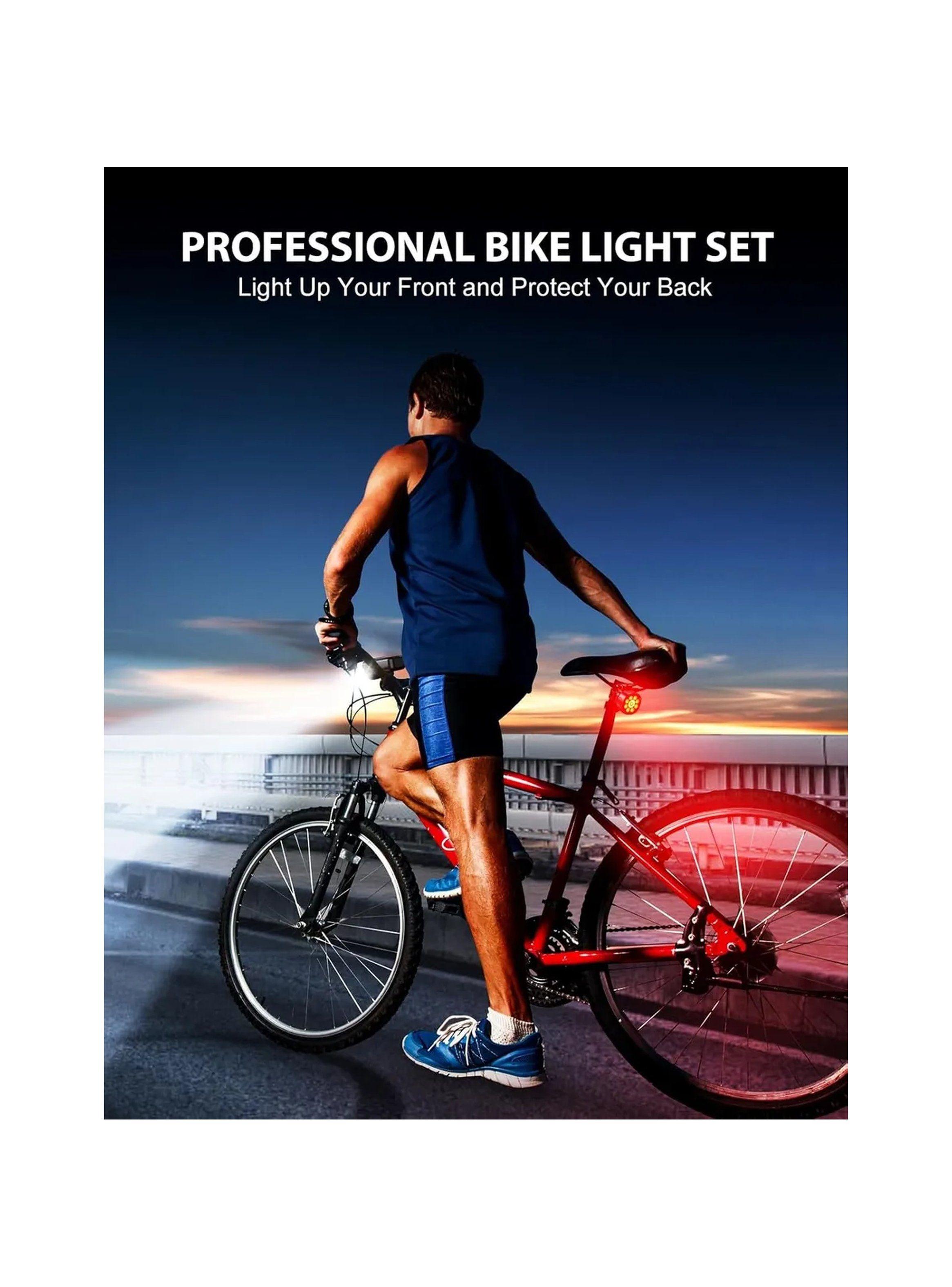 Luz Delantera Para Bicicleta 1000LM LED 8 Modos Impermeable USB Recargable-7