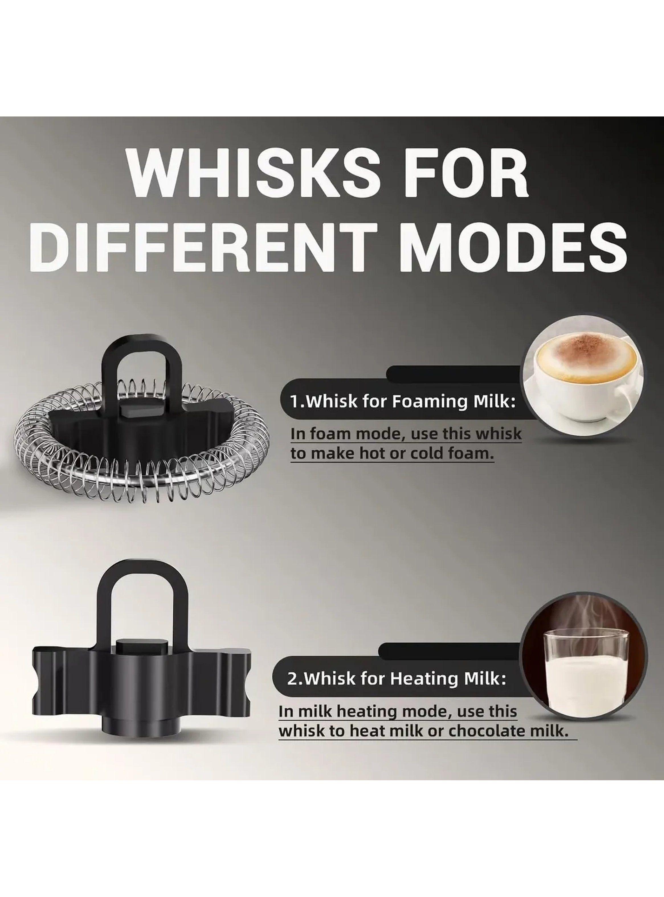 Espumador De Leche Automático 240ml Negro-1