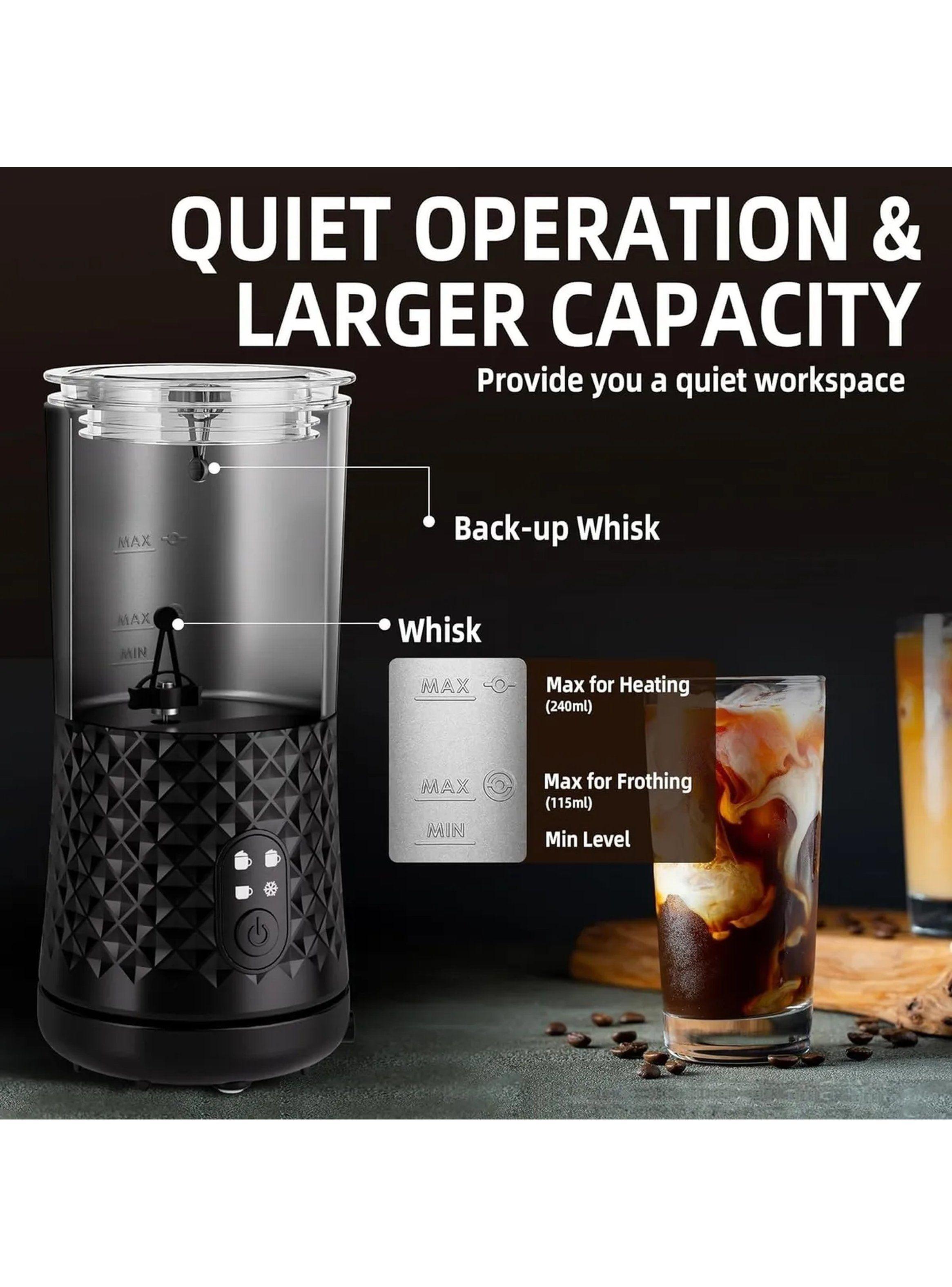 Espumador De Leche Automático 240ml Negro-2