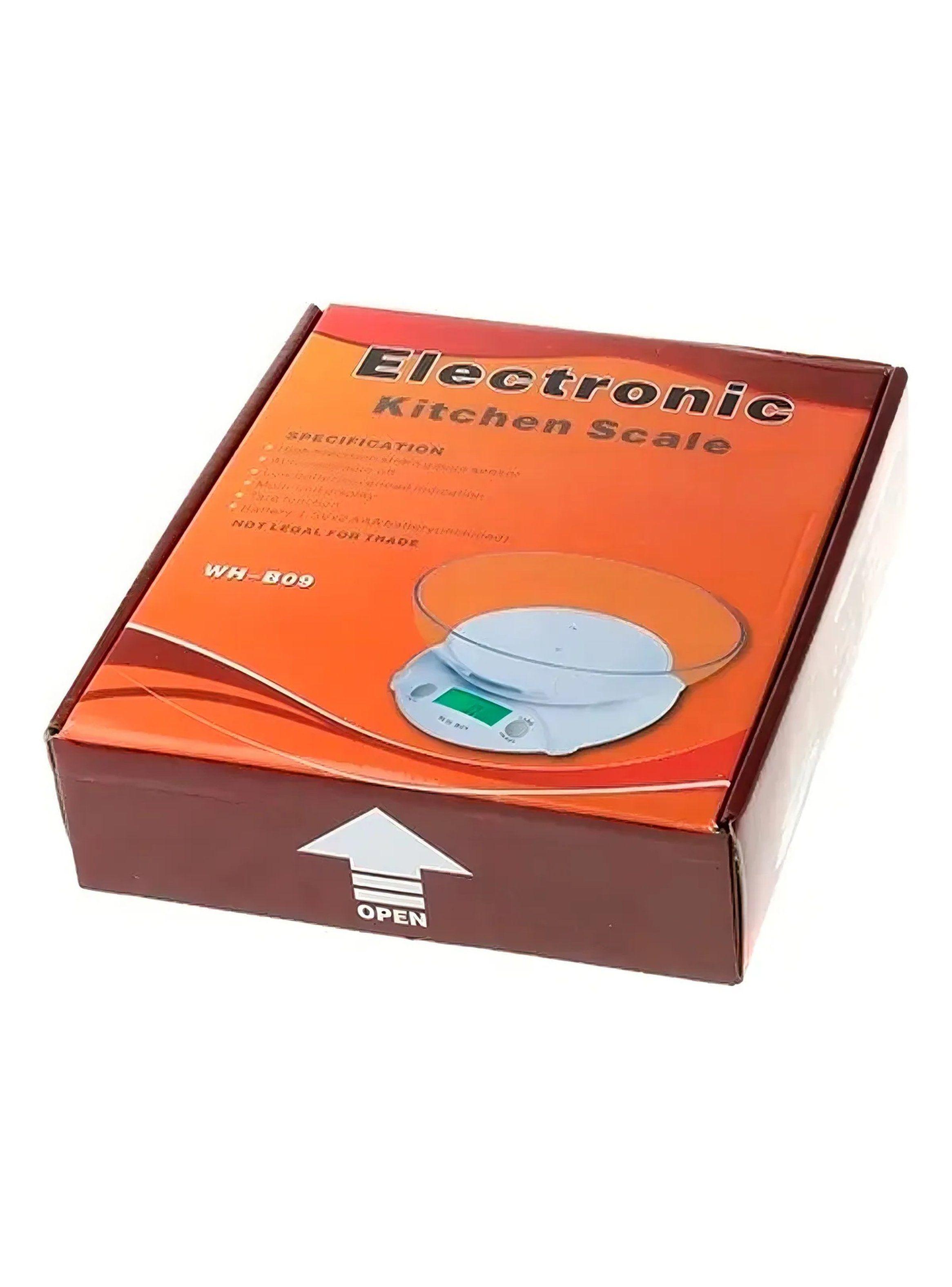 Balanza de Cocina Electrónica Digital Pantalla LCD 5KG Blanca-2
