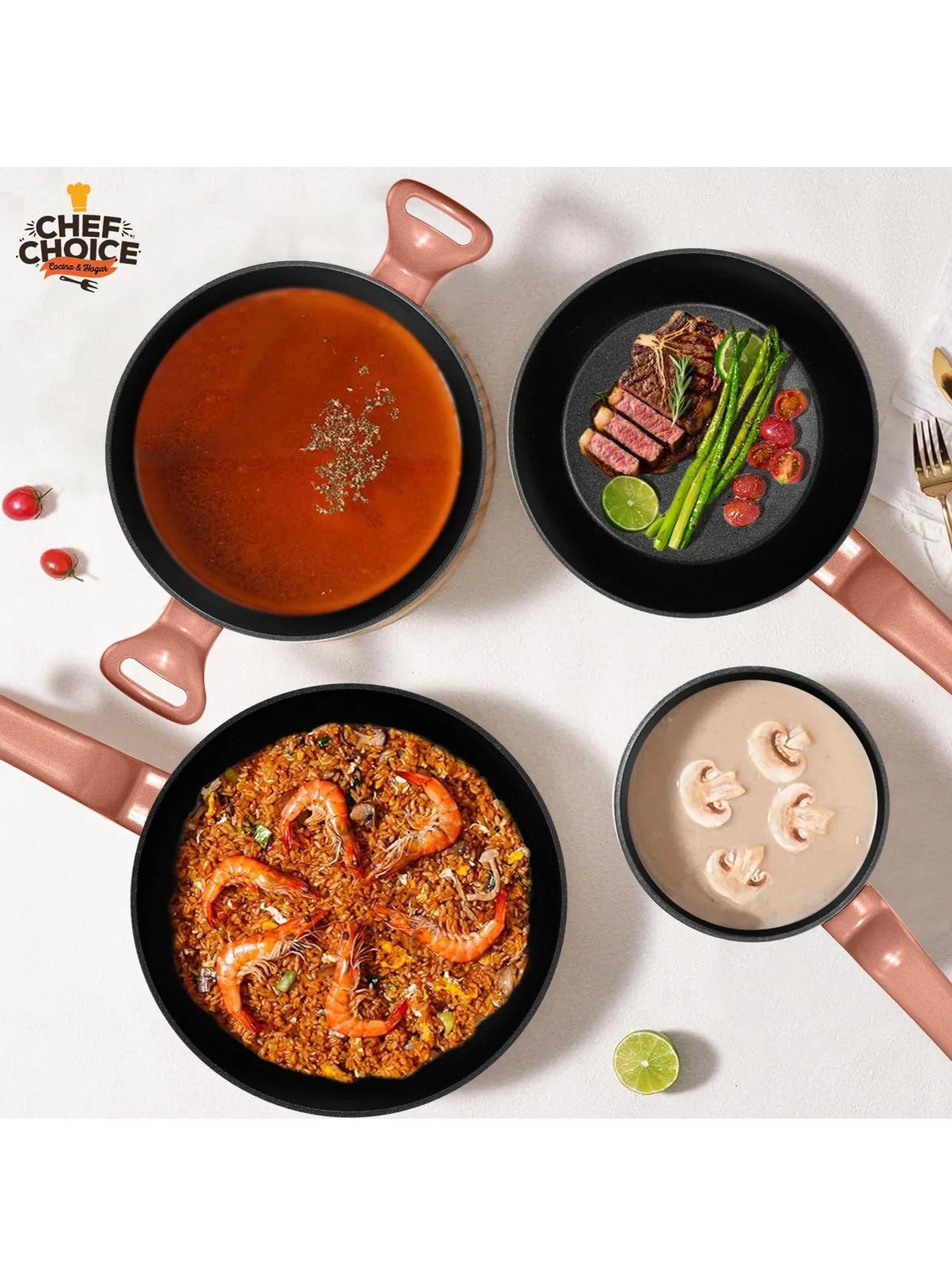 Set de Utensilios de Cocina Antiadherentes 8 Piezas Cobre-8
