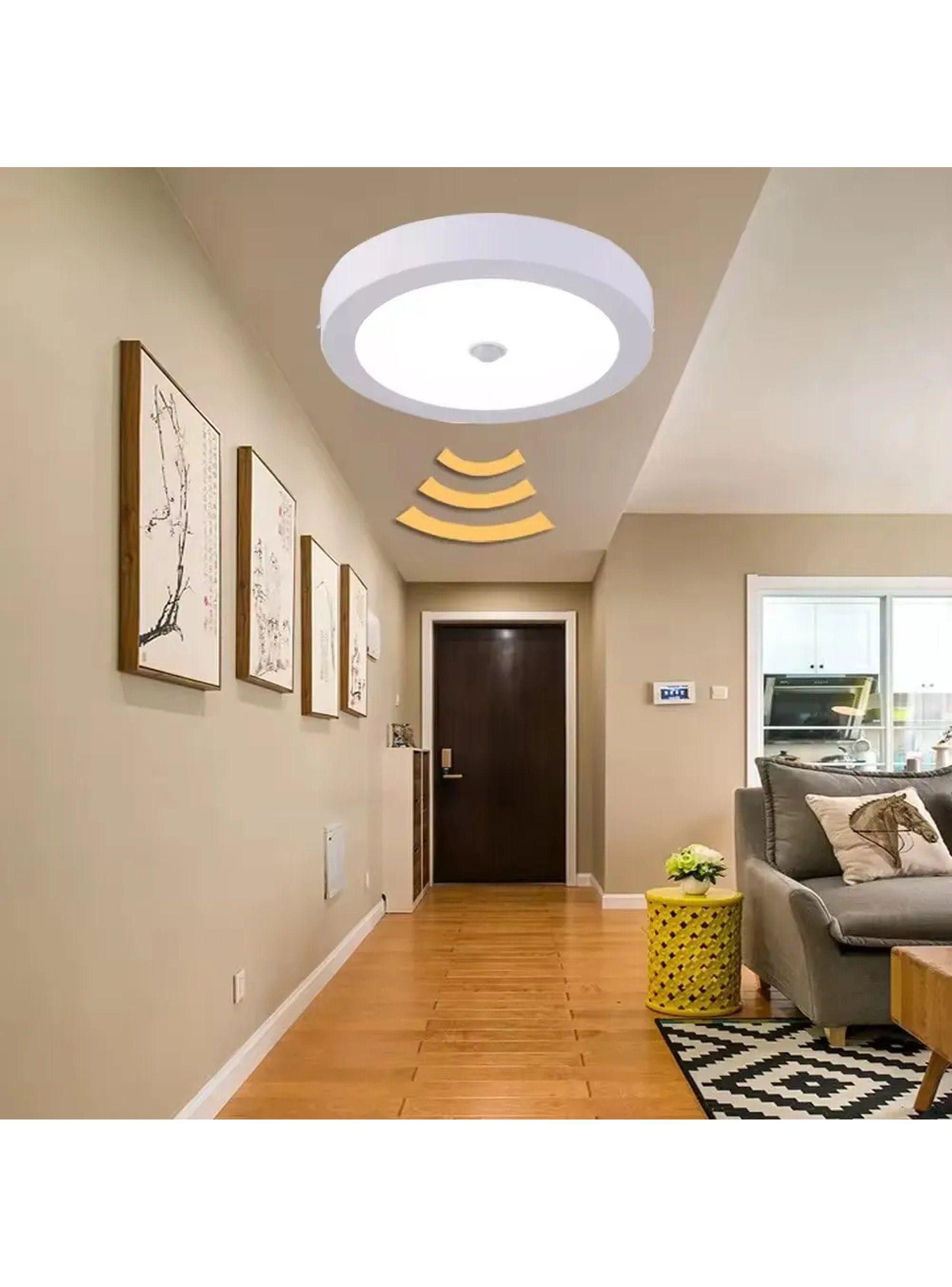 Luz LED Sensor de Movimiento Inducción Automática Blanca-4