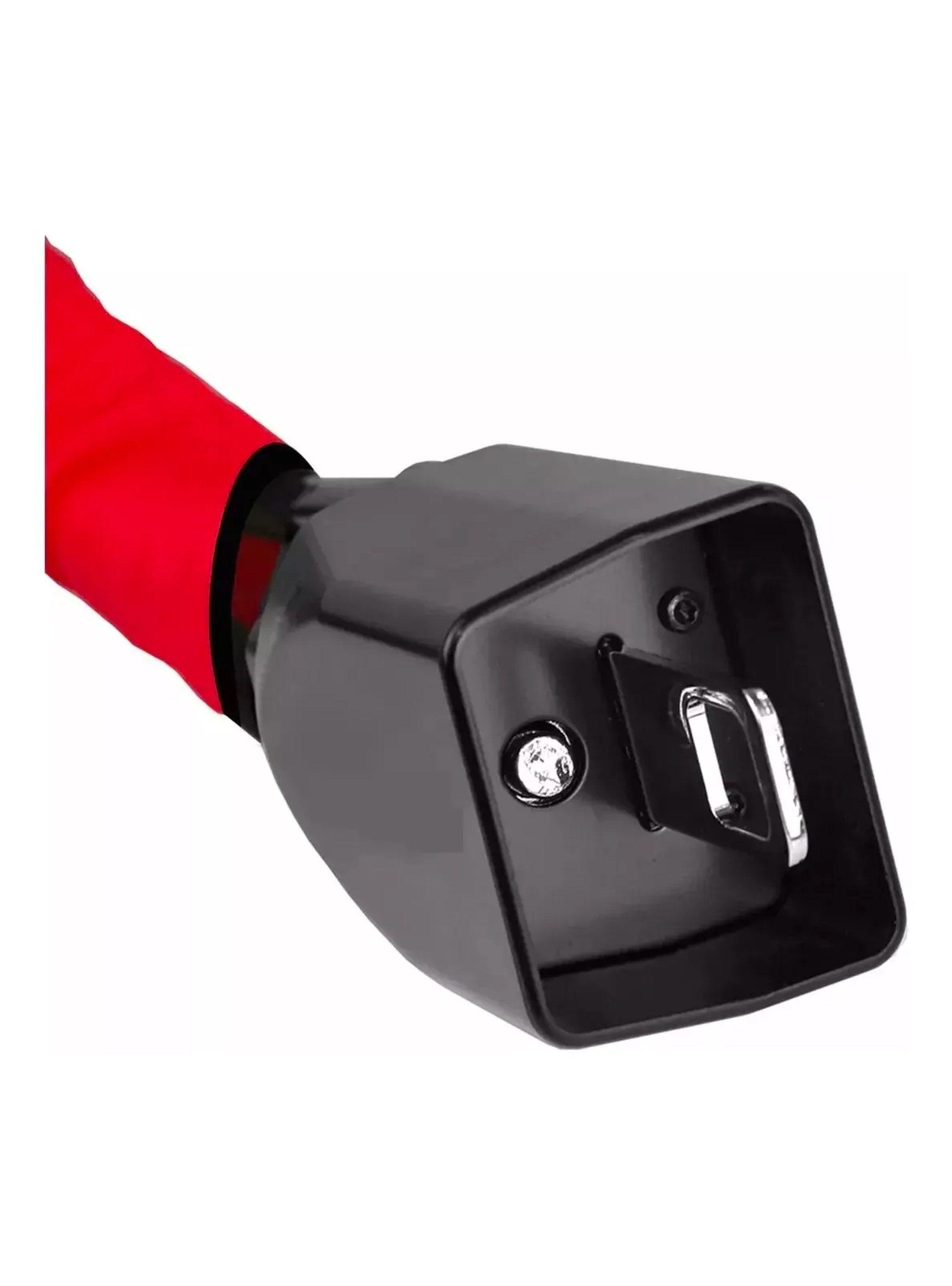 Bloqueo Antirrobo para Volante y Pedal Ajustable 65.5 cm Rojo-5