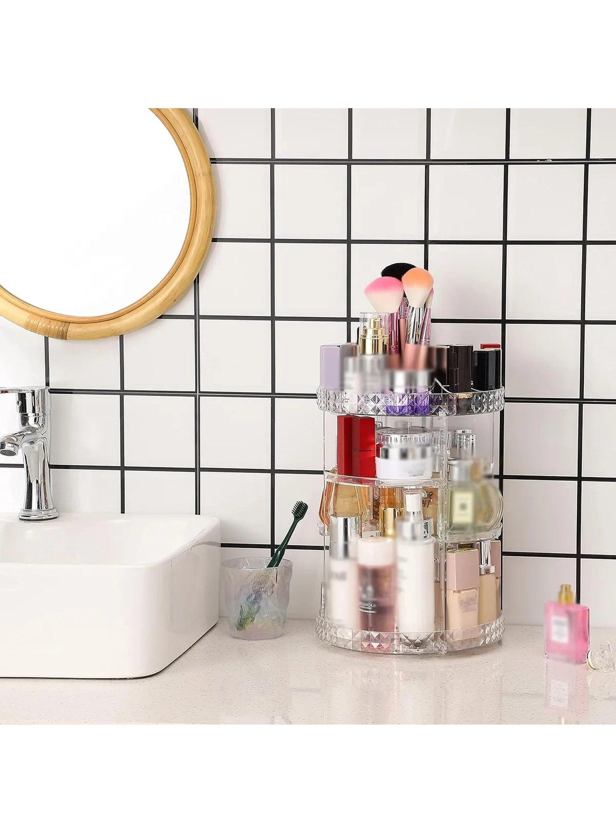 Organizador de Maquillaje Giratorio Acrílico Transparente 30 cm-8