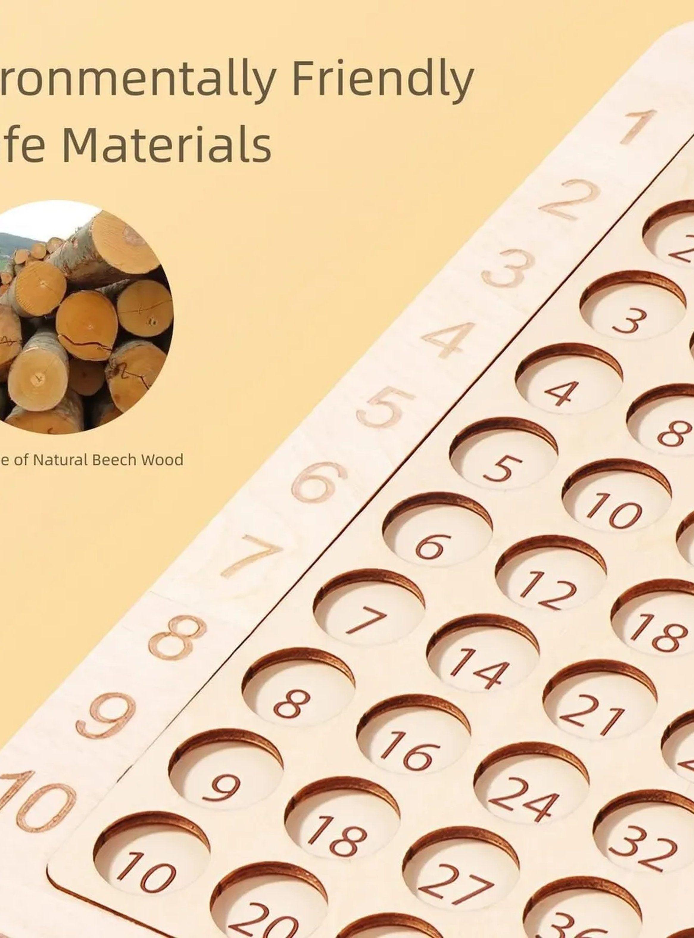 Juego De Tablero Multiplicación Montessori Madera Niños Educativo-5