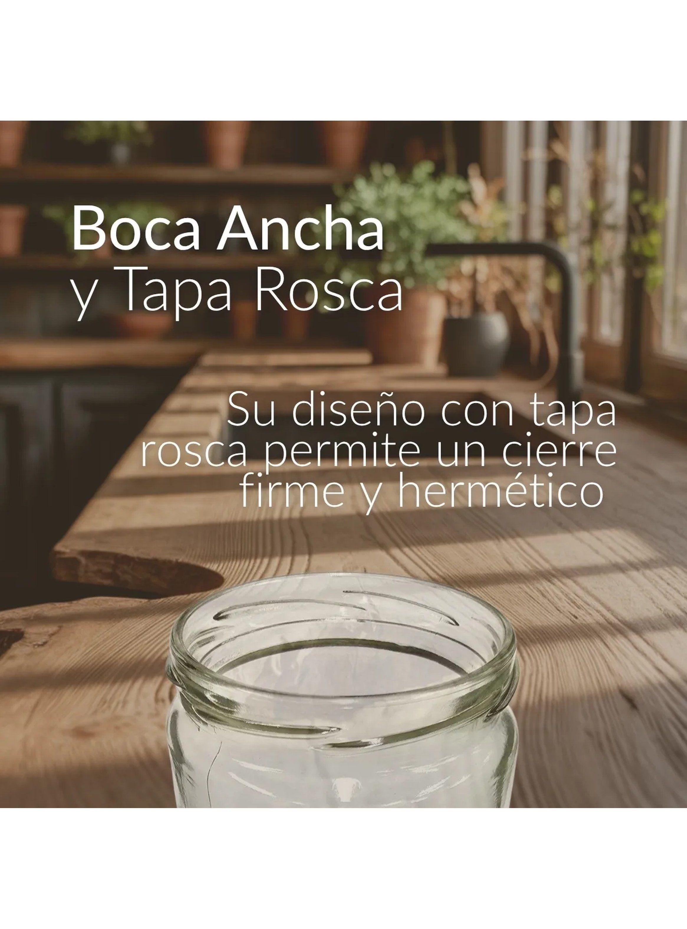 Frasco Conservero 460cc Tapa de Plástico Blanco-3