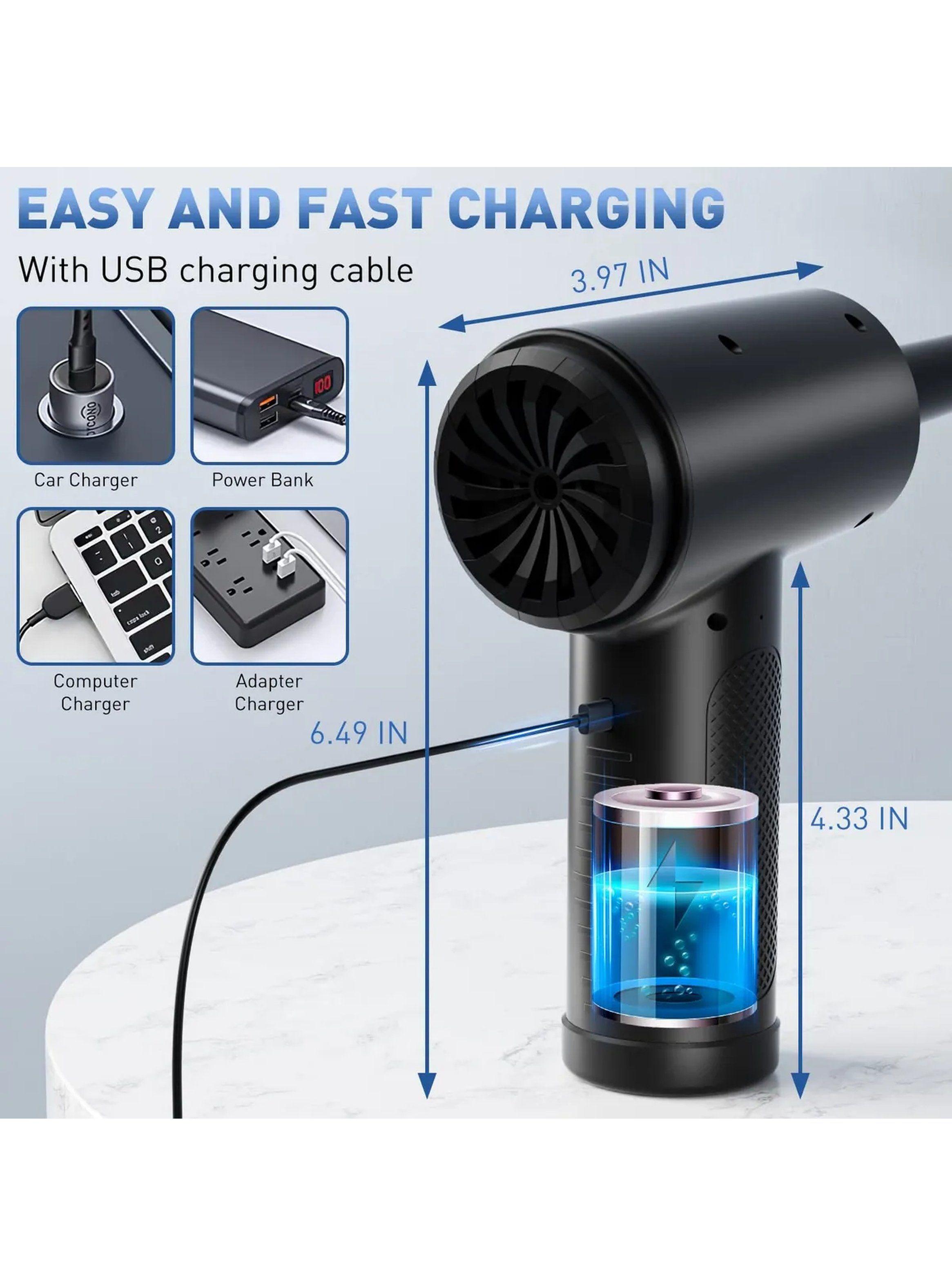 Aspiradora Portátil Eléctrica Recargable 7600mAh Multifuncional Tipo-C-1