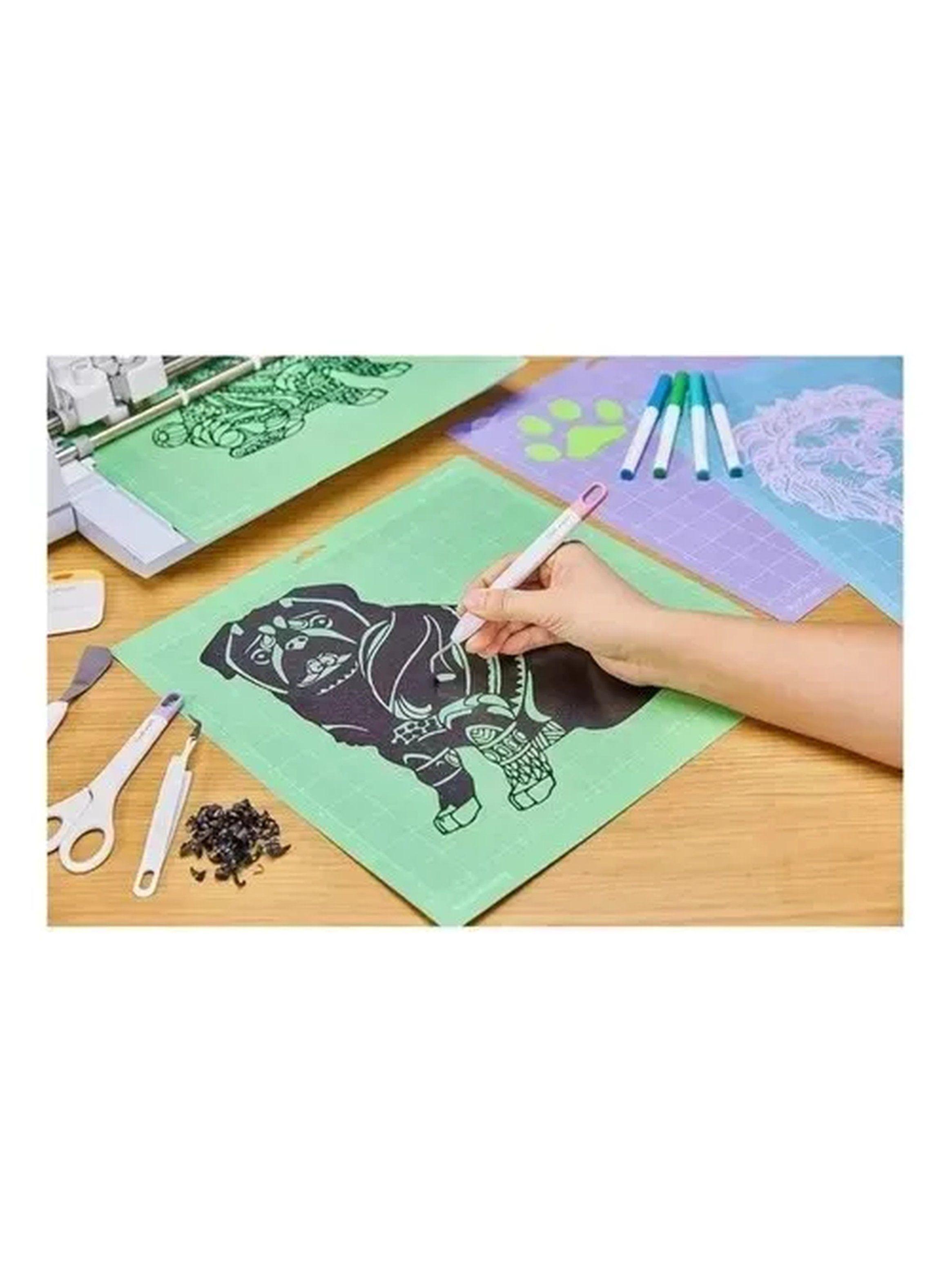 Alfombrilla de Corte Adhesiva para Manualidades 30x30 cm Multicolor-7