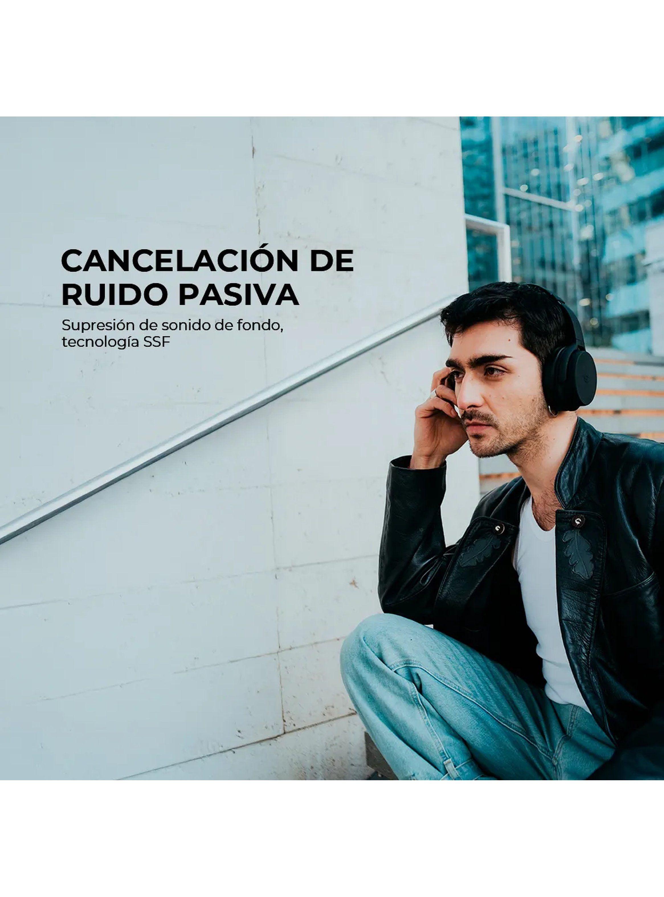 Audífonos Bluetooth de Cancelación de Ruido Personalizable Negro -4