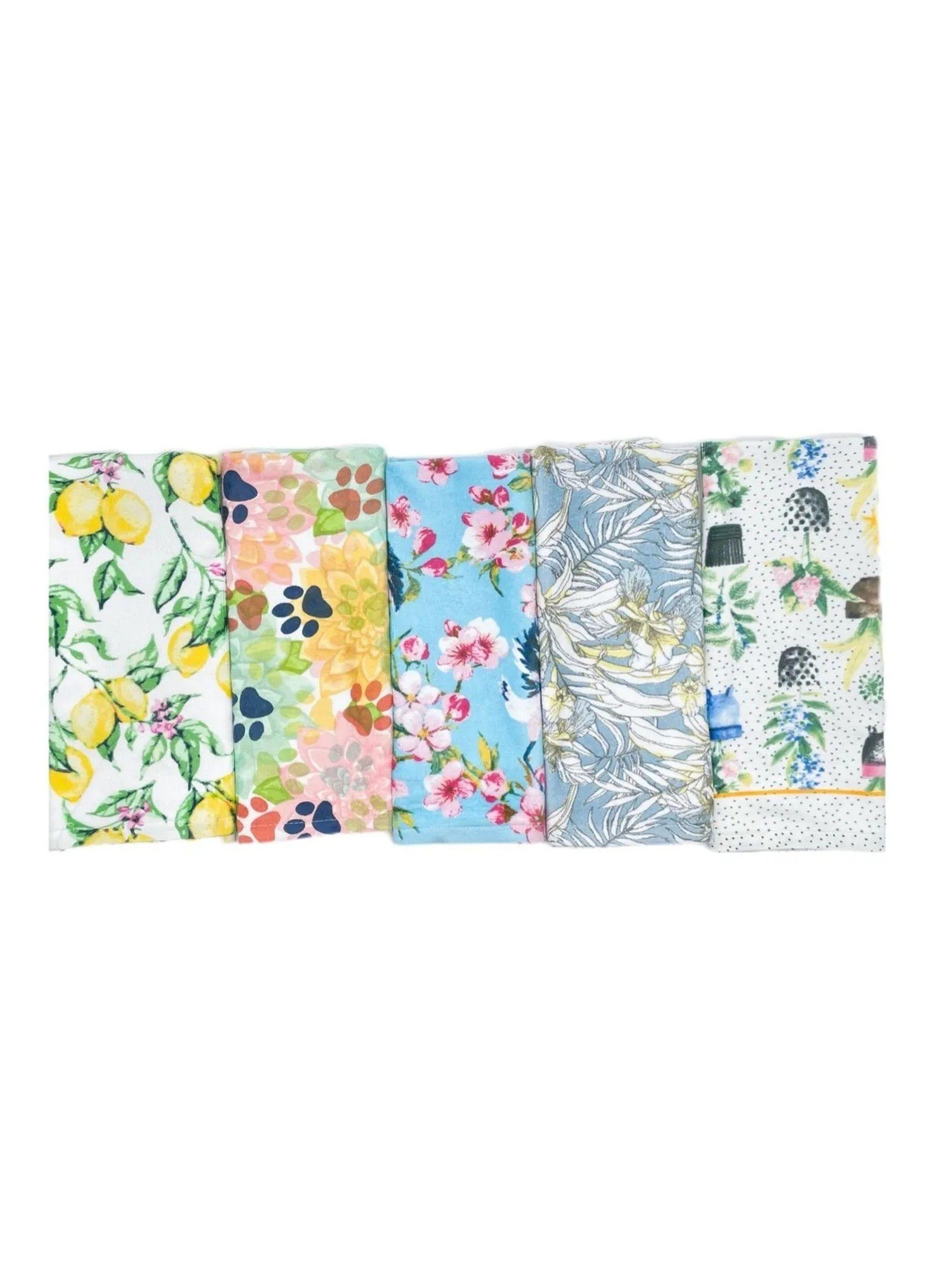 Juego de Paños de Cocina Algodón Estampados Multicolor-2