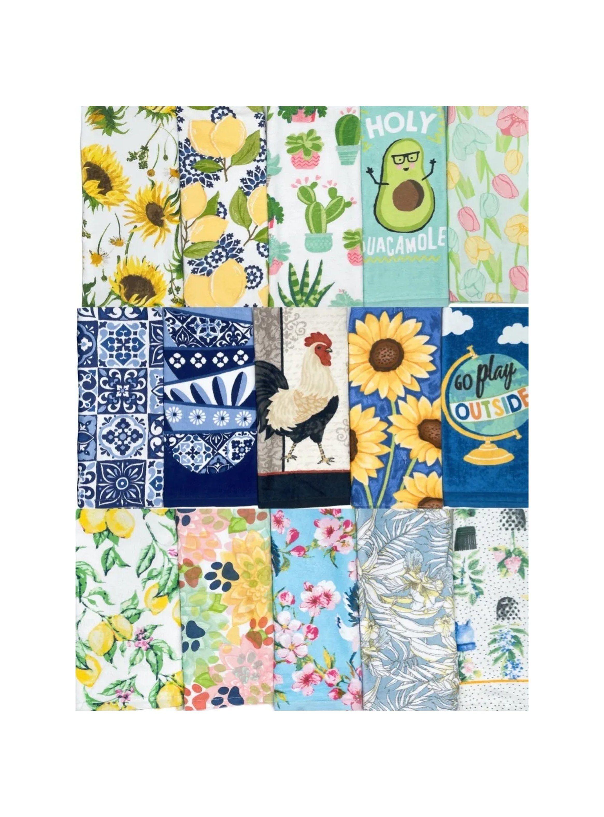 Juego de Paños de Cocina Algodón Estampados Multicolor-3