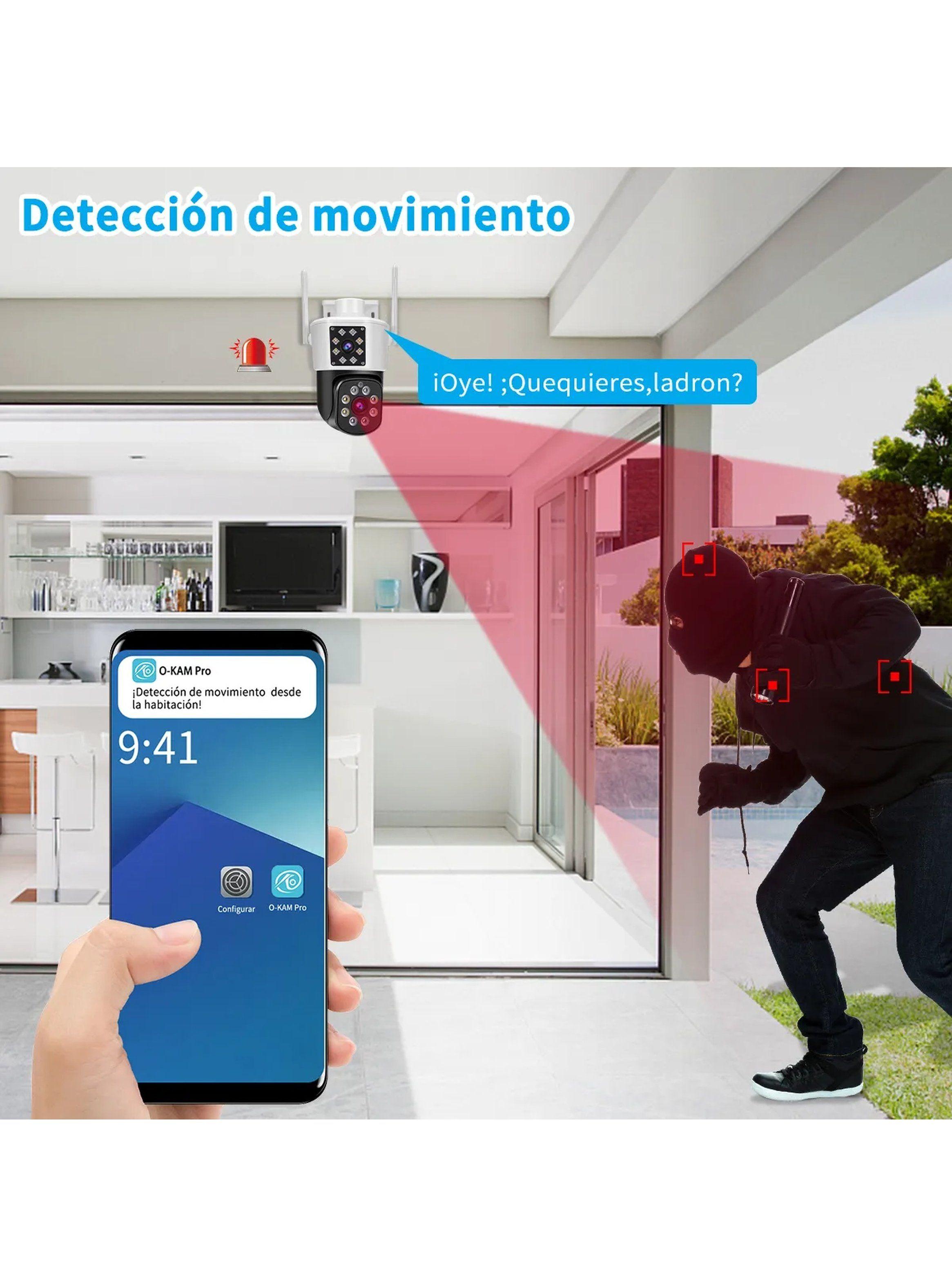 Cámara de Seguridad IP Exterior 2K 4MP Visión Nocturna Zoom 10x-1