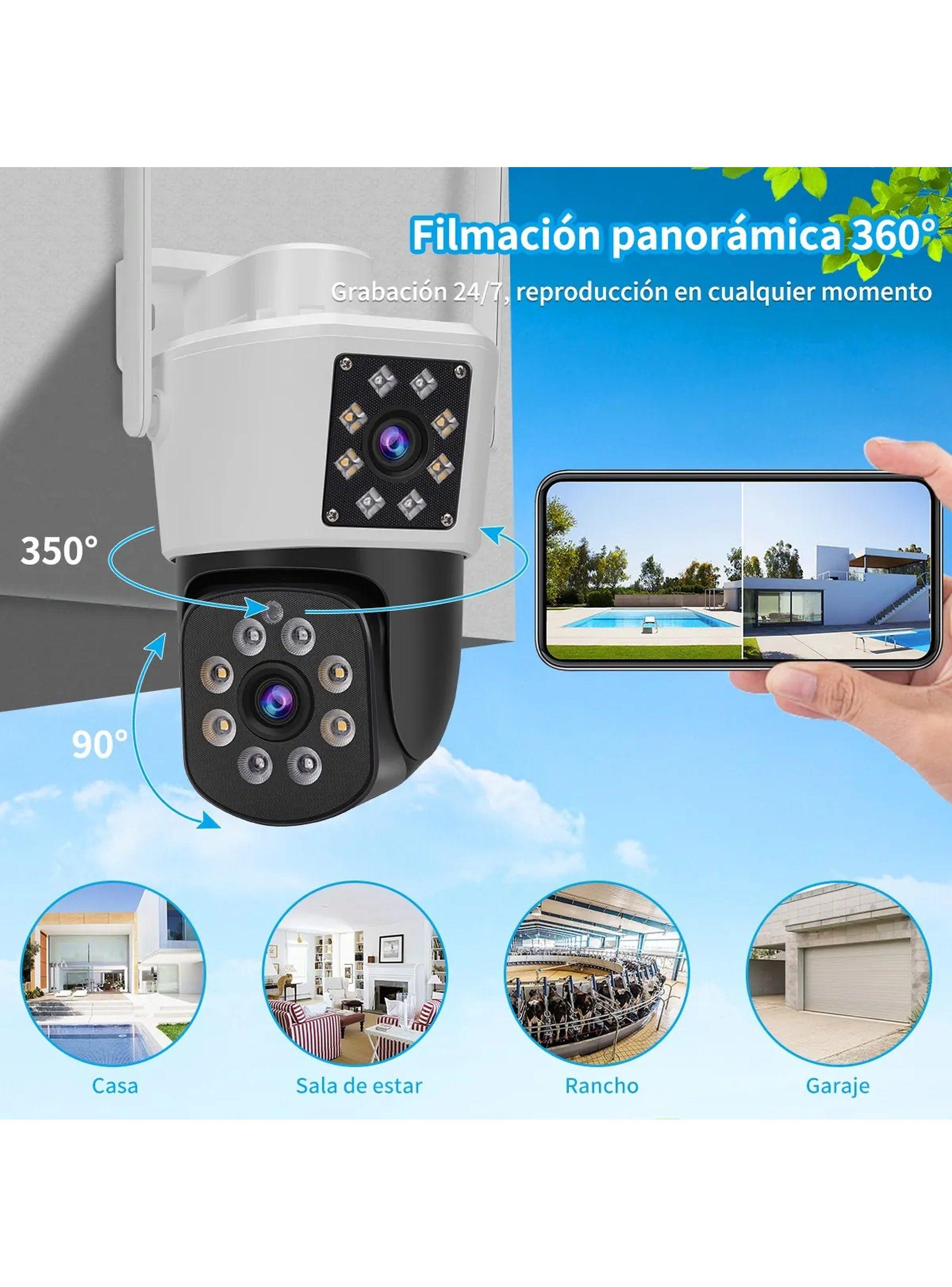 Cámara de Seguridad IP Exterior 2K 4MP Visión Nocturna Zoom 10x-3