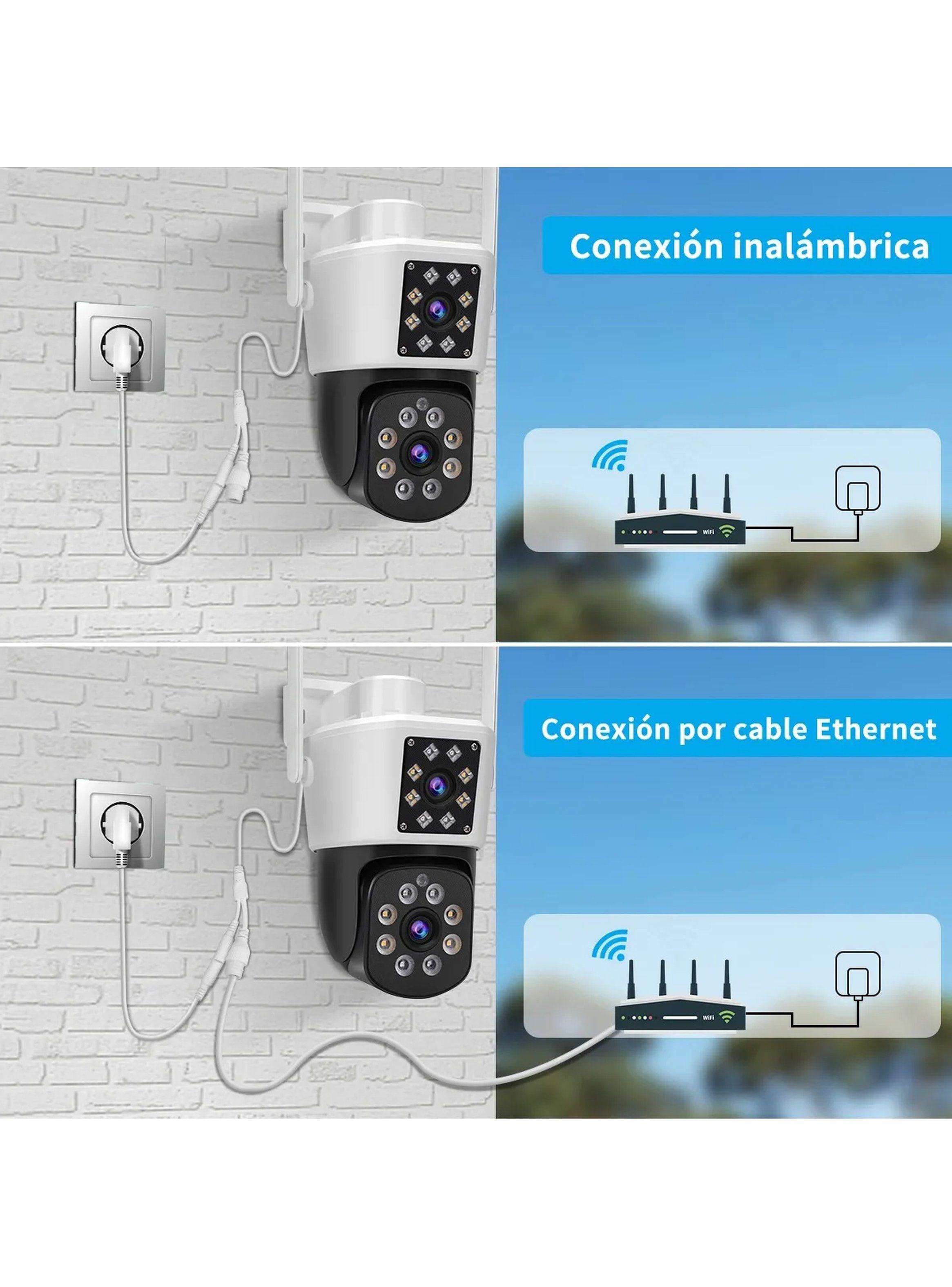 Cámara de Seguridad IP Exterior 2K 4MP Visión Nocturna Zoom 10x-7