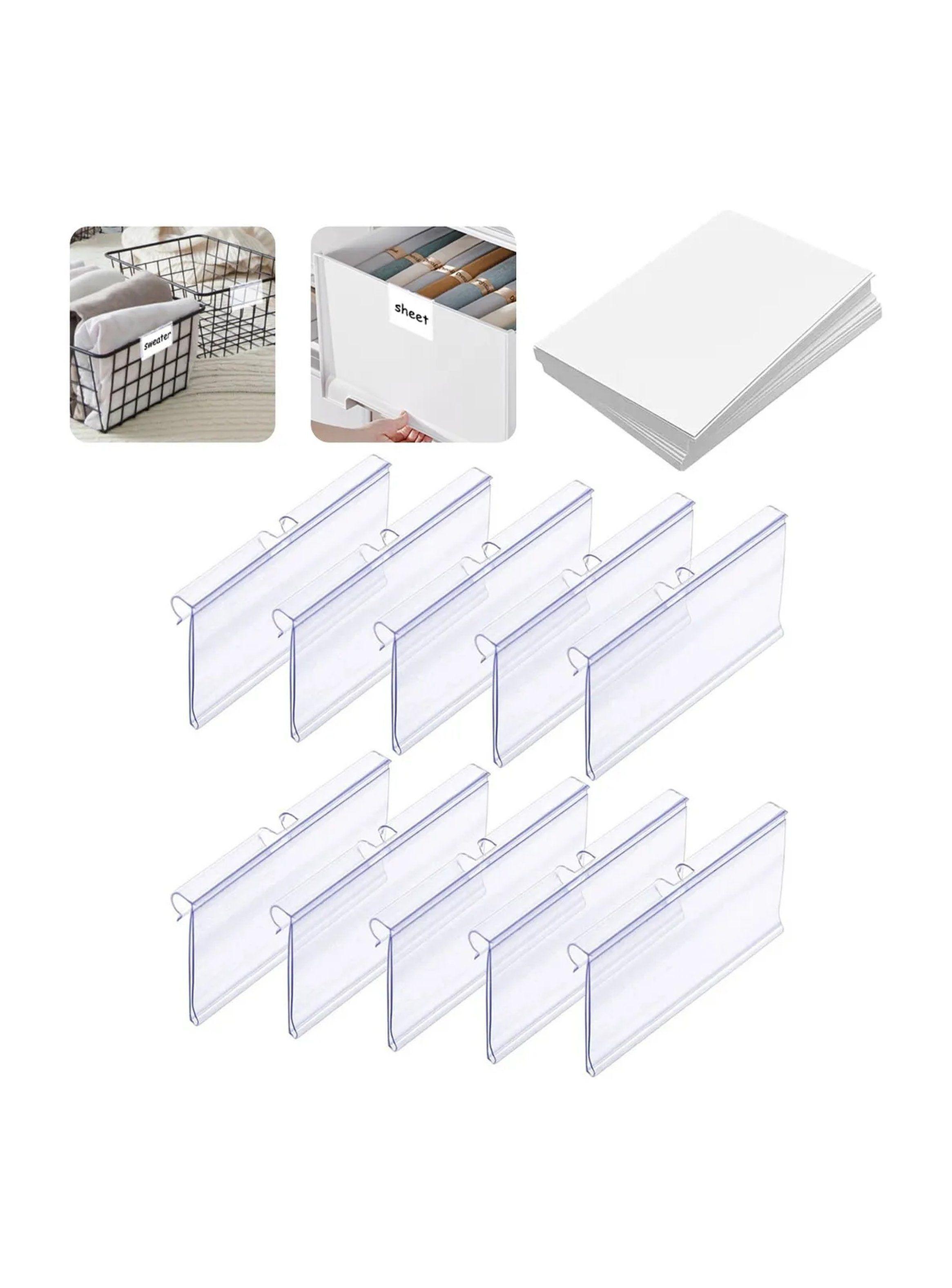 Etiquetas de Plástico Transparente PVC 6cm Rectangulares |-0